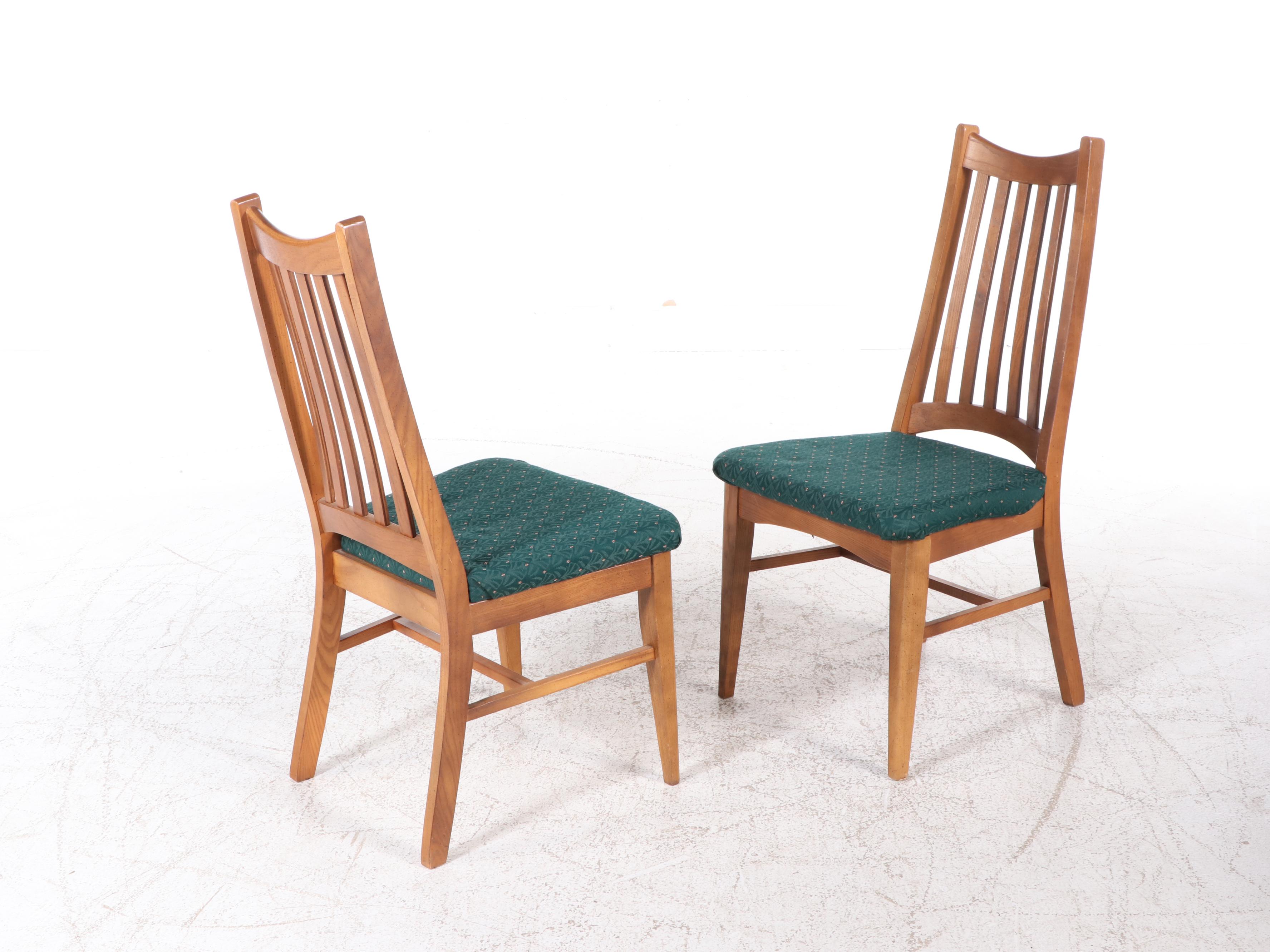 Pair of Danish Modern Teak Dining Chairs, Mid to Late 20th Century