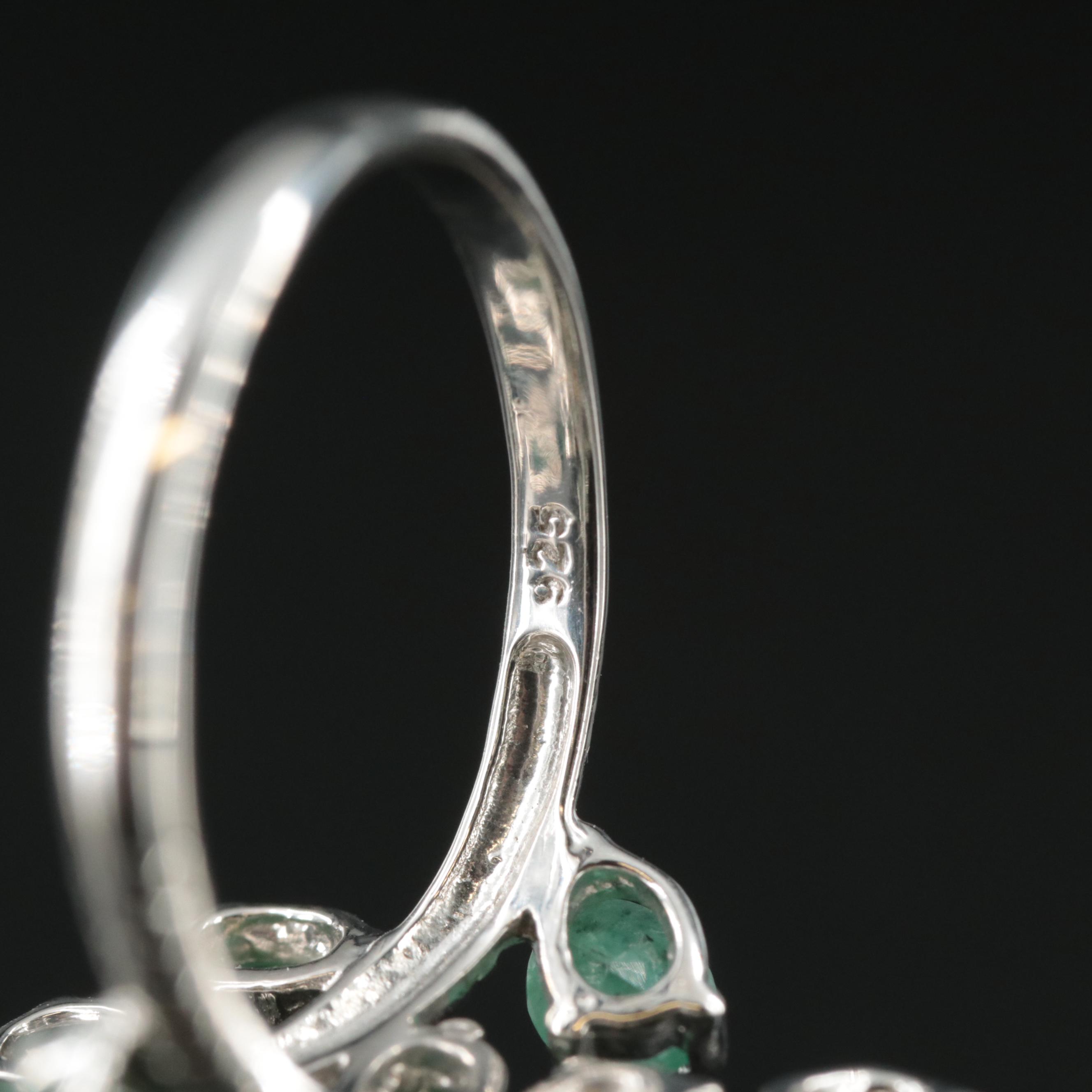 Sterling Emerald Ring