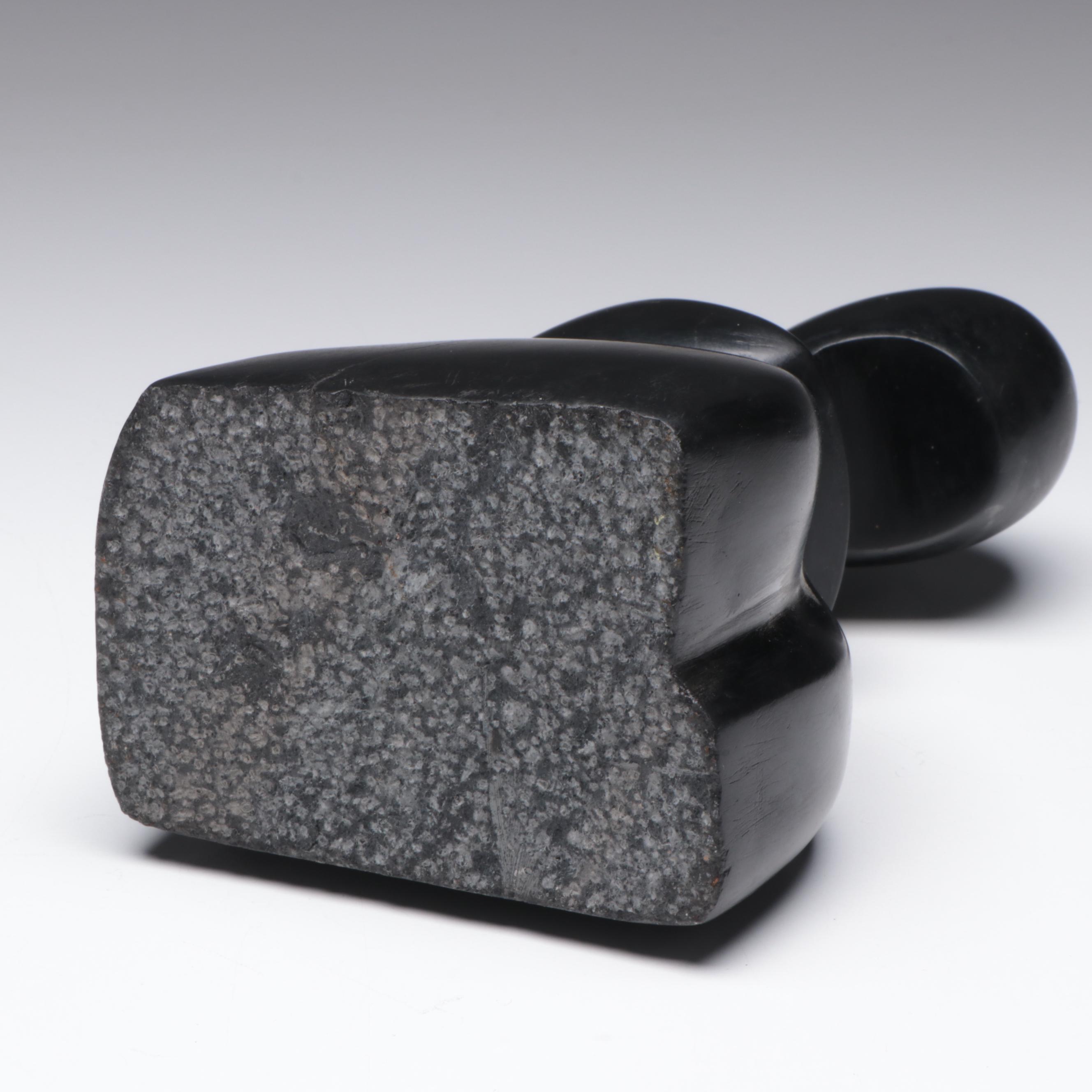 Black Soapstone Carved Figure Everything But The House