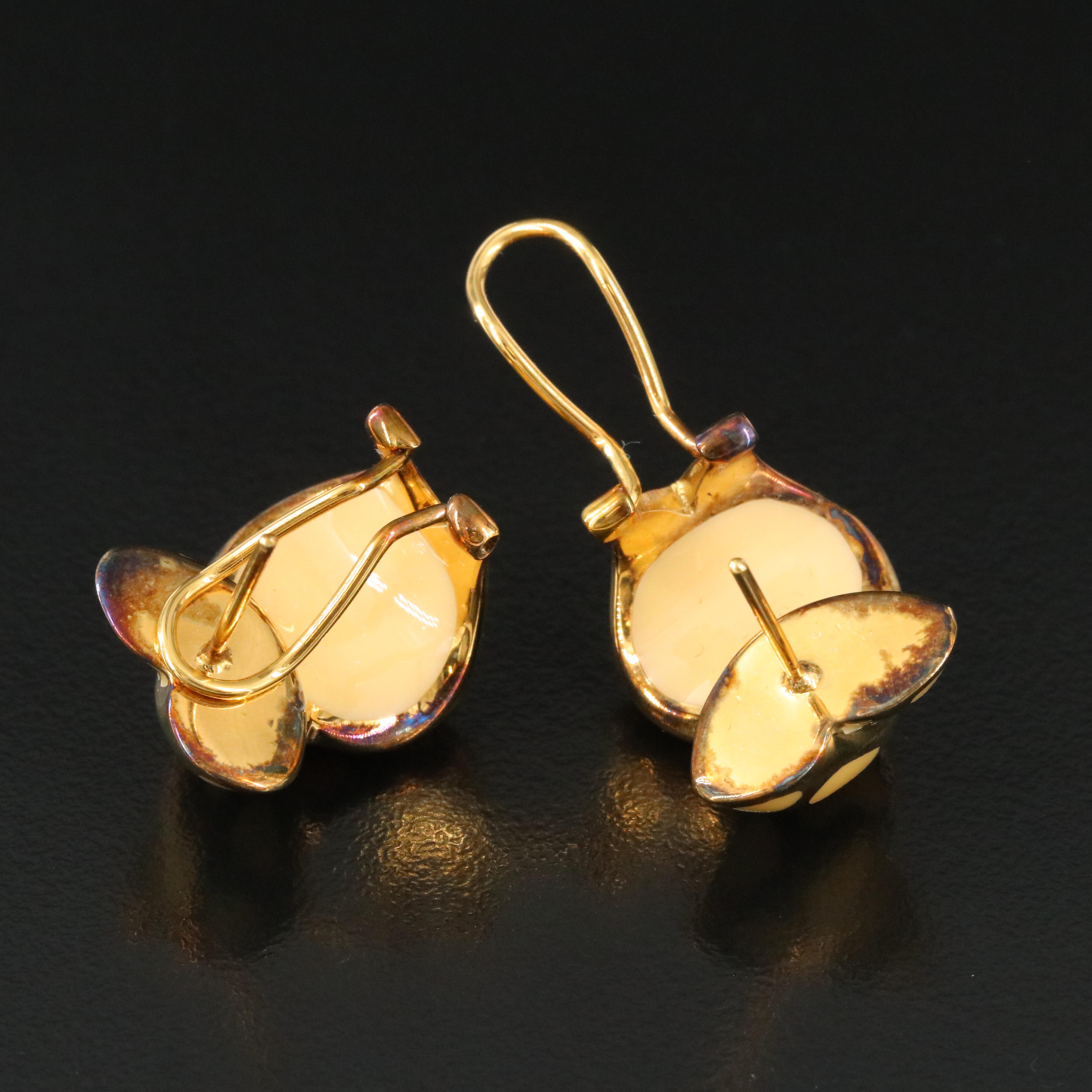 Angelique de Paris Sterling Enamel Crossover Earrings Everything But