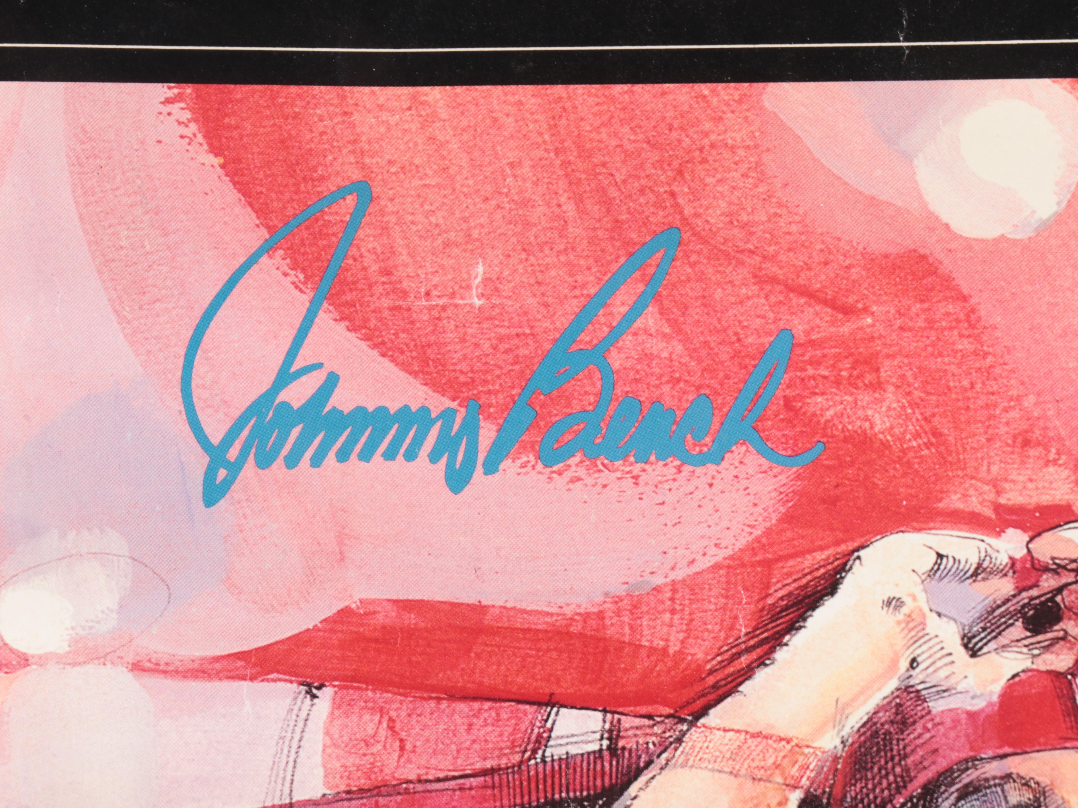 Johnny Bench Poster with Cincinnati Reds Ashtray, Books, and More