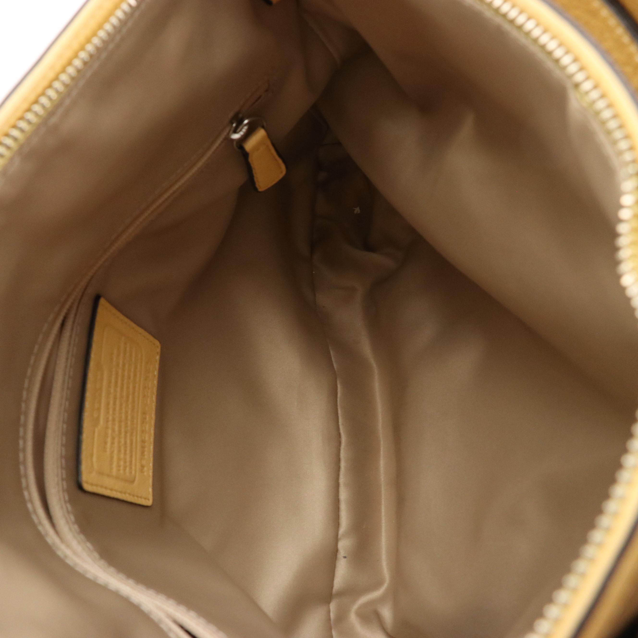 Coach Madison Abigail Croc/Ostrich Leather Shoulder Bag and Yellow Leather Bag