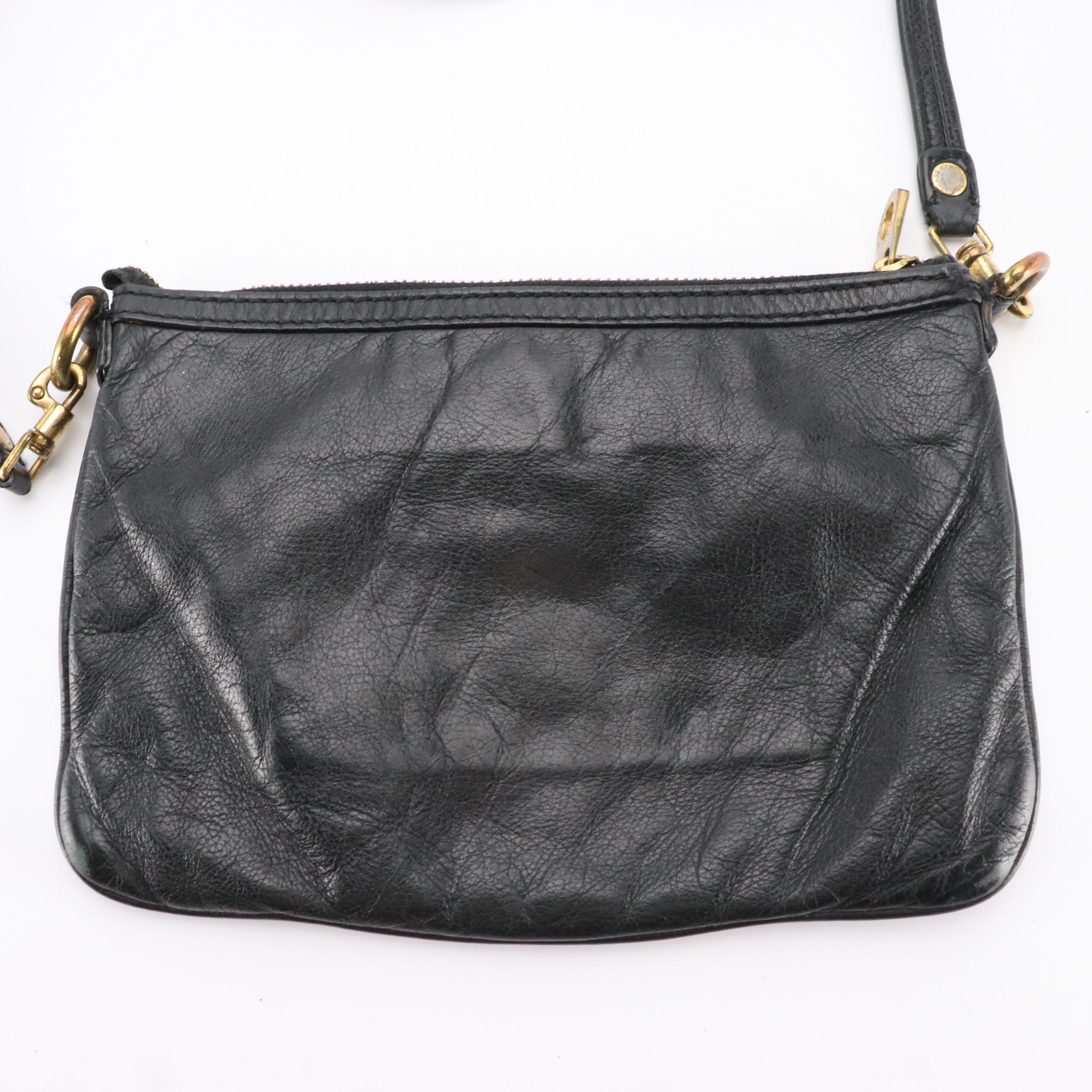 Tory Burch Black Grain Leather Shoulder Bag and Marc by Marc Jacobs Crossbody