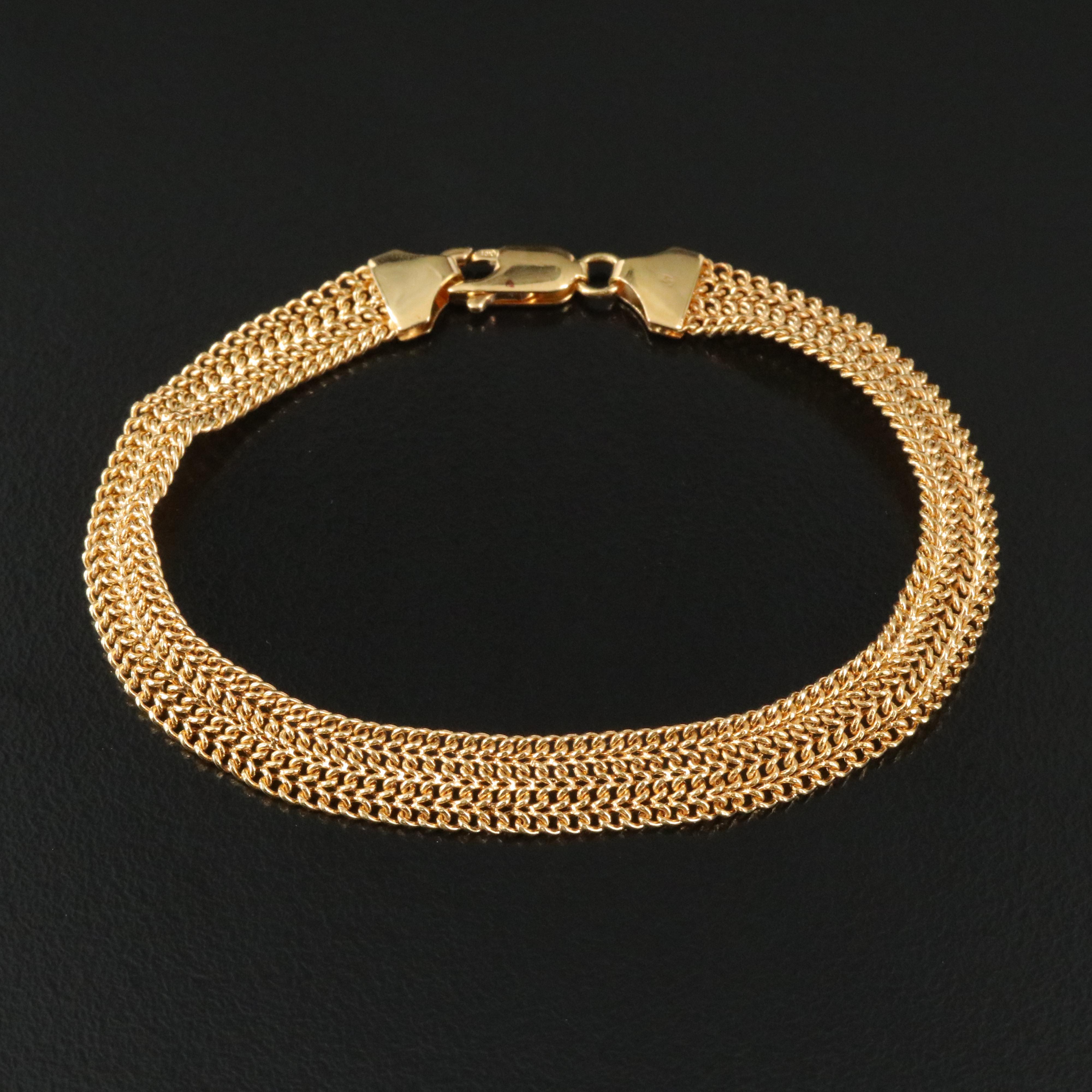 10K Fancy Link Bracelet