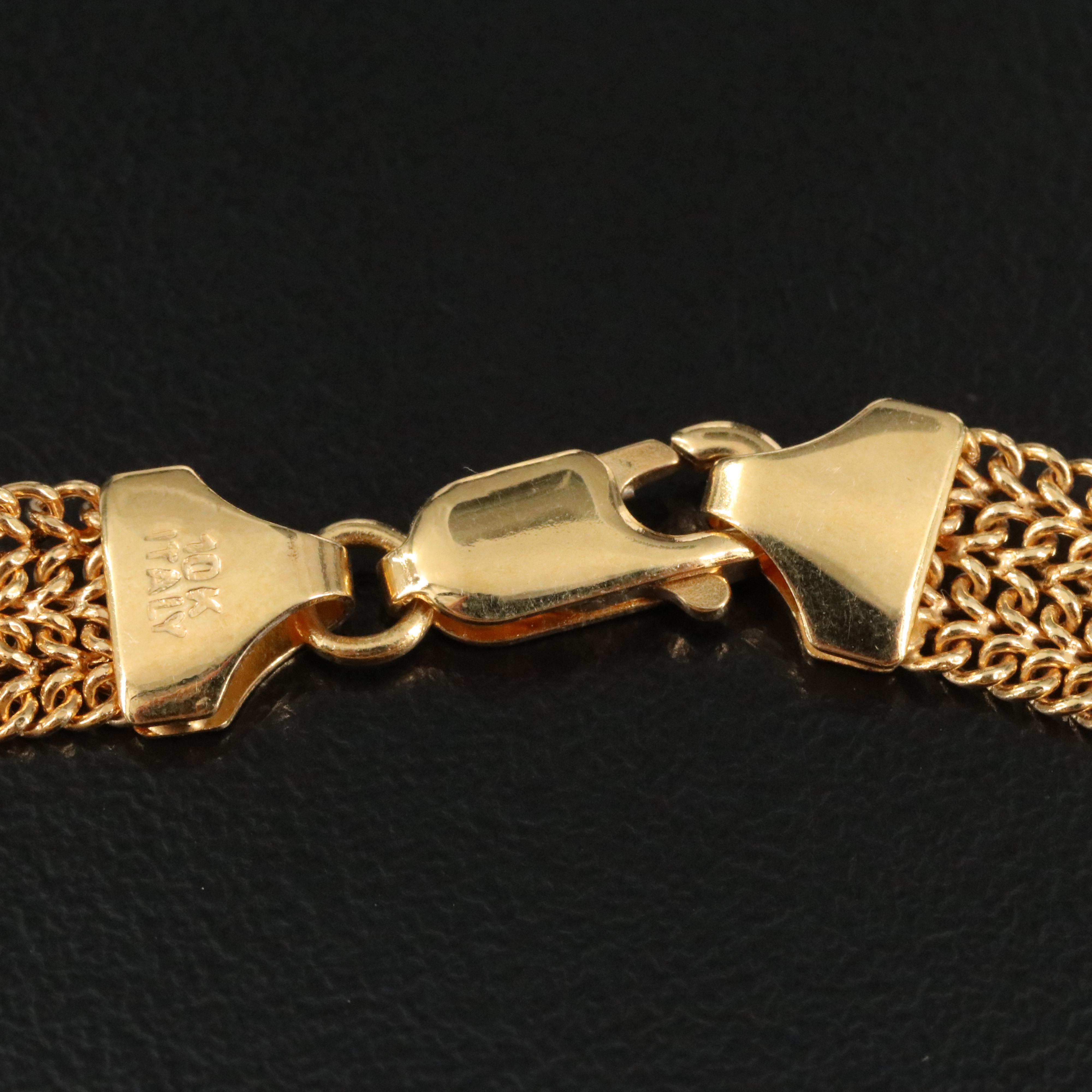 10K Fancy Link Bracelet
