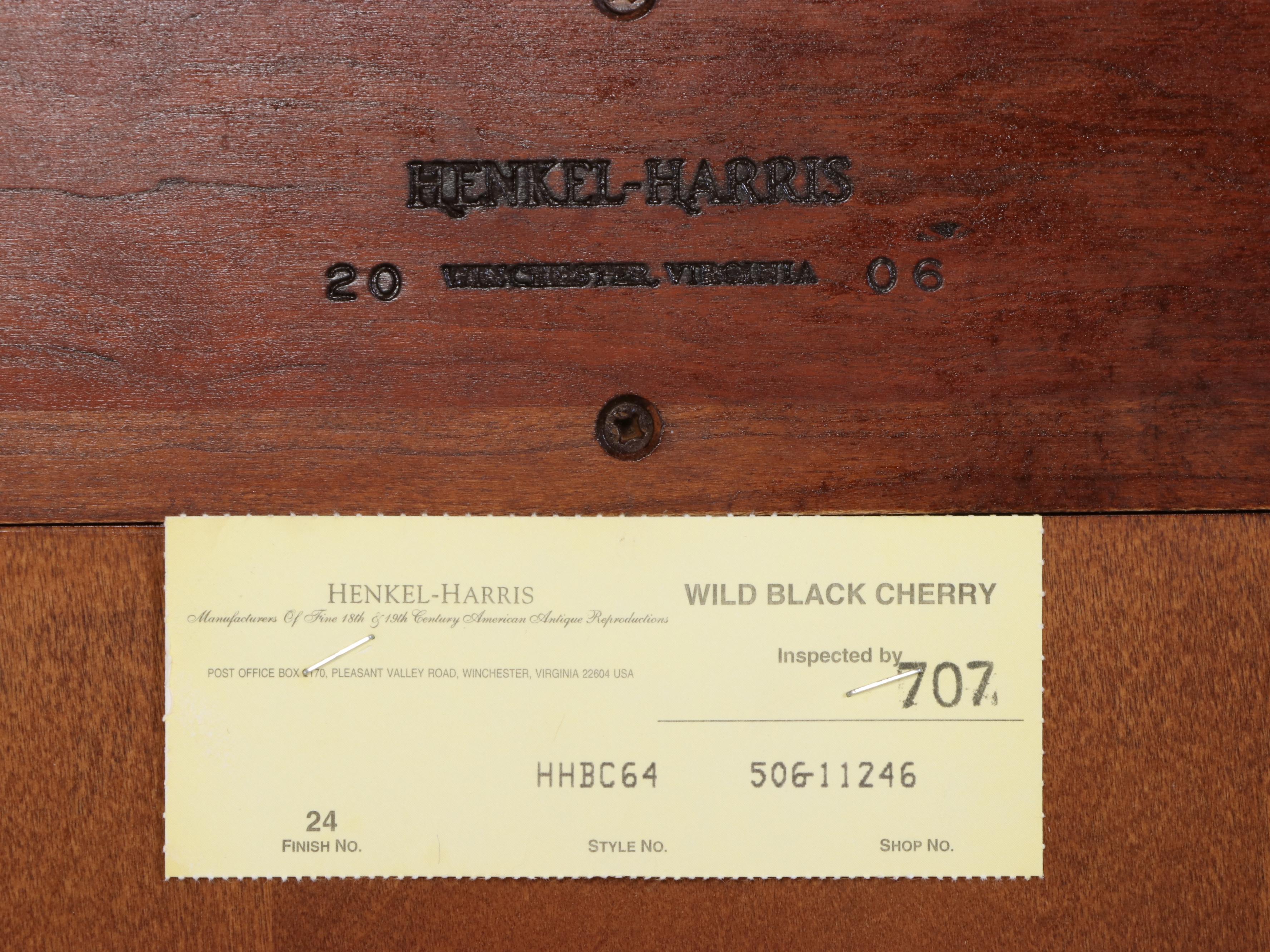 HenkelHarris Federal Style Wild Black Cherry Bookcase, 2006