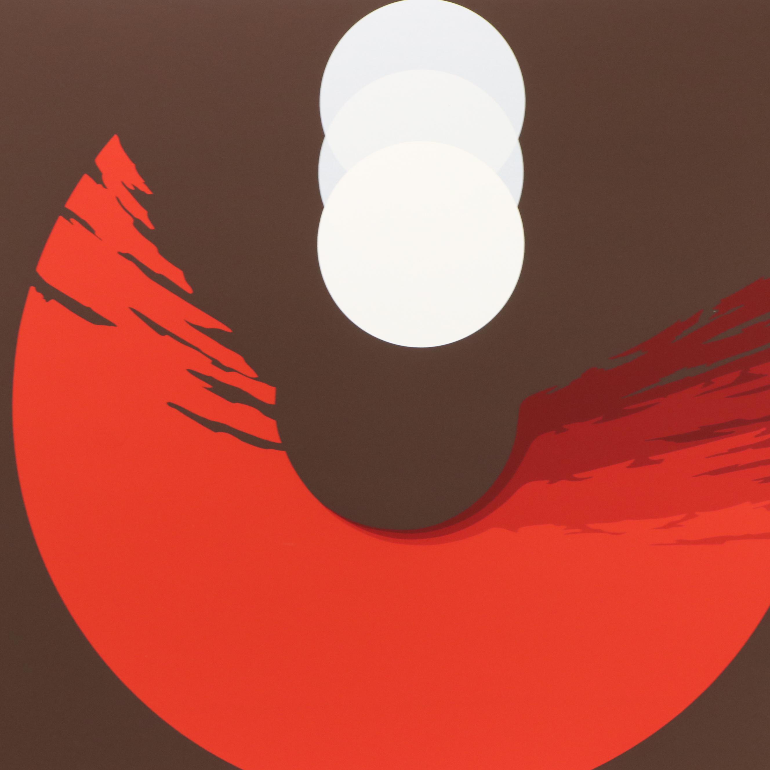 Thomas W. Benton Abstract Serigraph "Evolution Series – Red," 1981