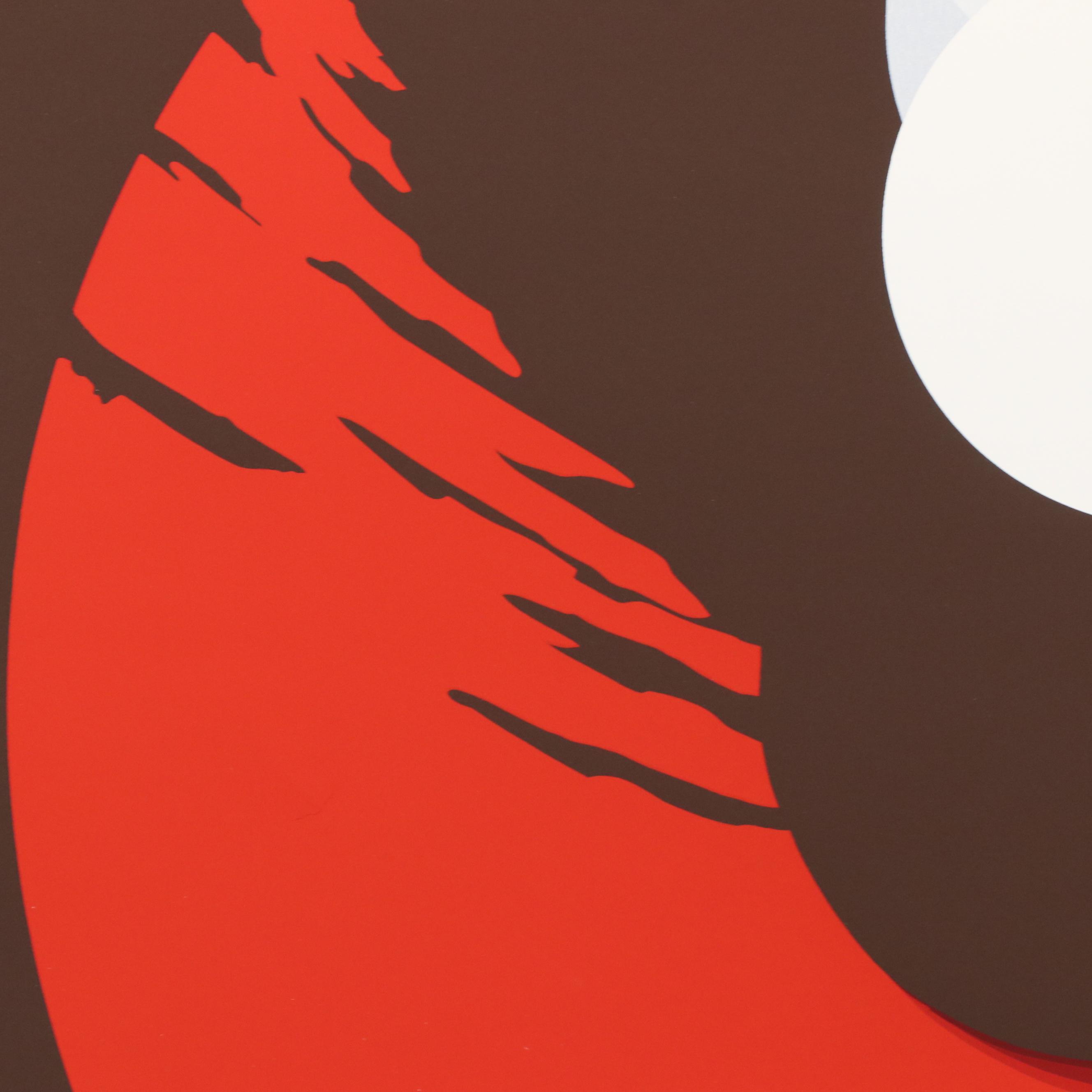 Thomas W. Benton Abstract Serigraph "Evolution Series – Red," 1981