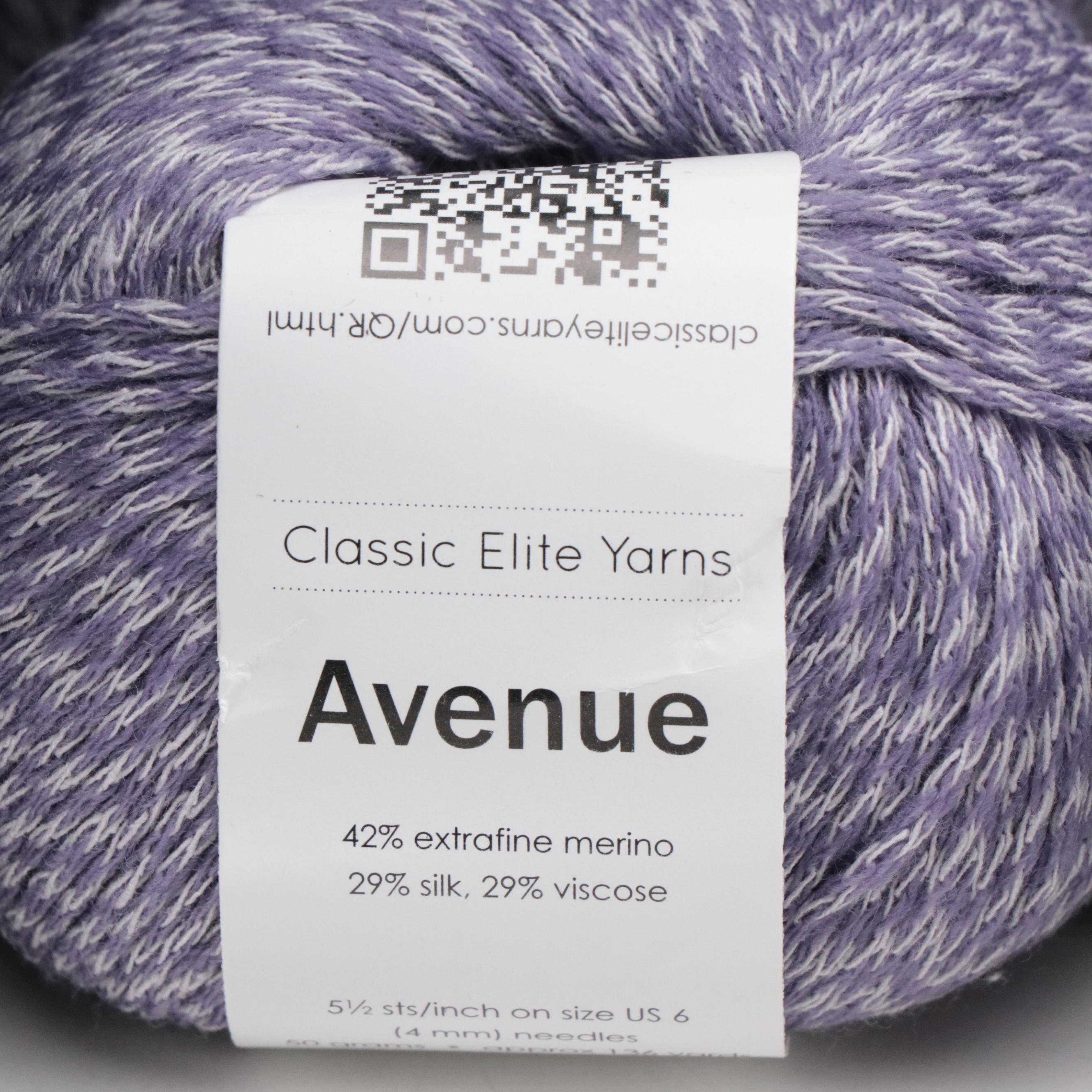Lavender and Black Yarn by Frog Tree, Tahki Yarns, Classic Elite Yarns & Others