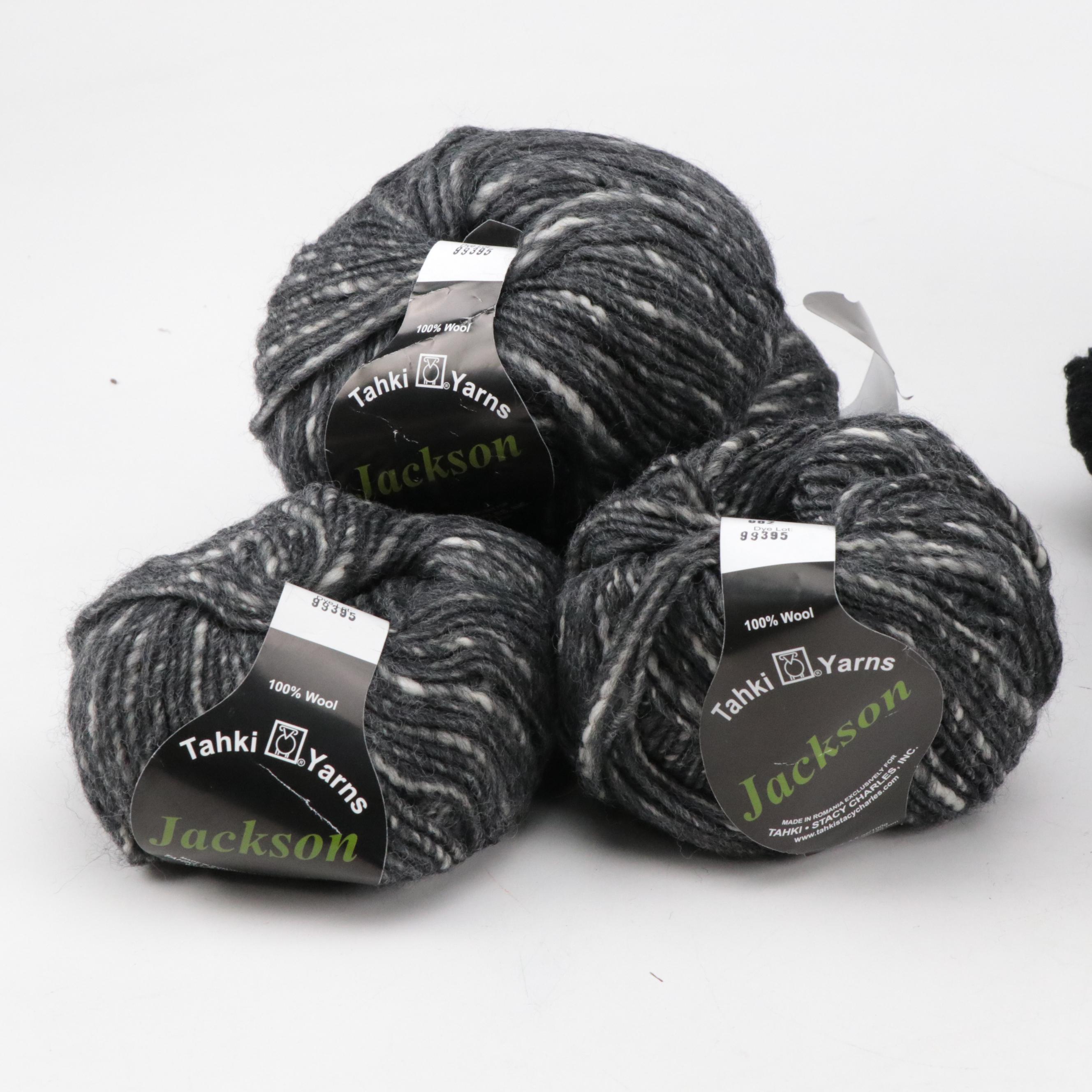 Lavender and Black Yarn by Frog Tree, Tahki Yarns, Classic Elite Yarns & Others
