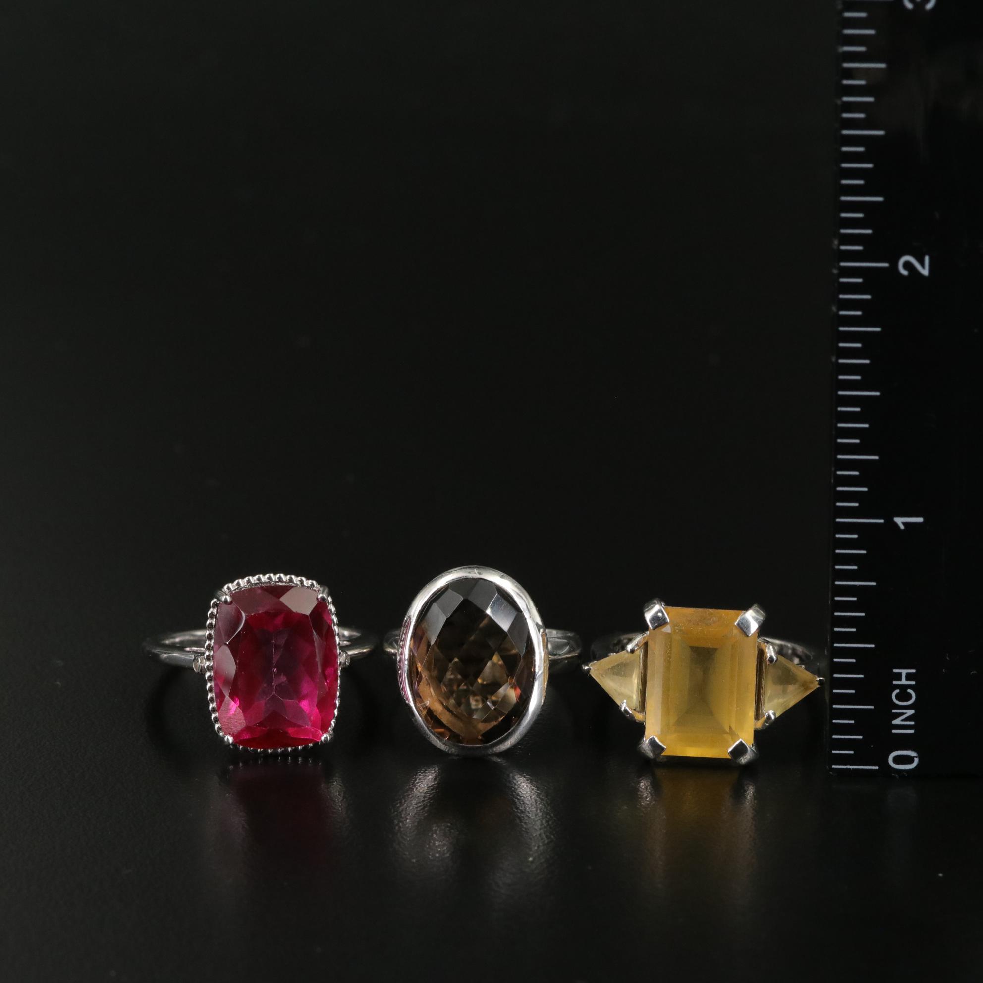 Group of 14 Assorted Sterling Silver Rings, Necklaces, Earrings, and Pendants