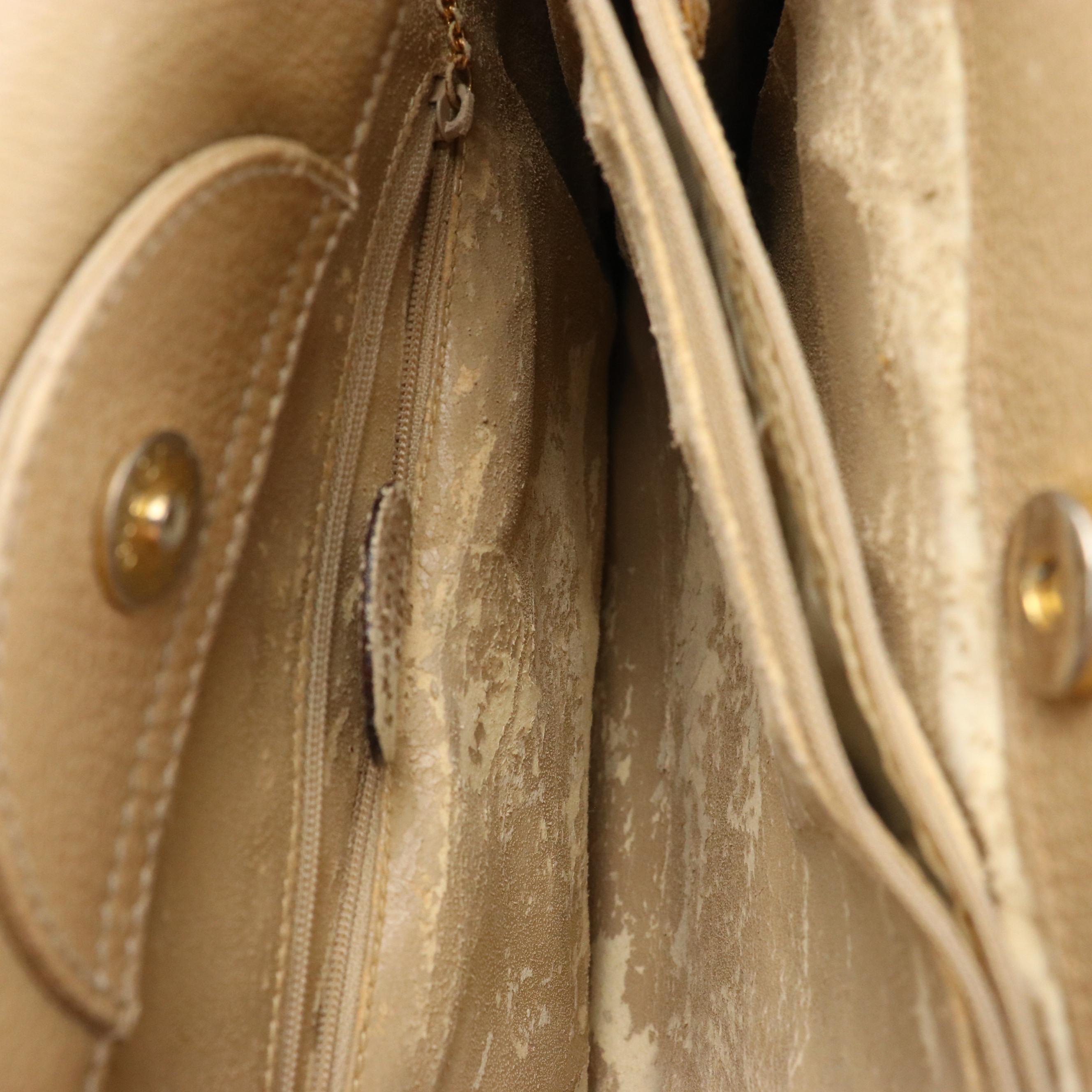 Gucci Diana Bamboo Handle Tote in Beige Suede and Cinghiale Leather