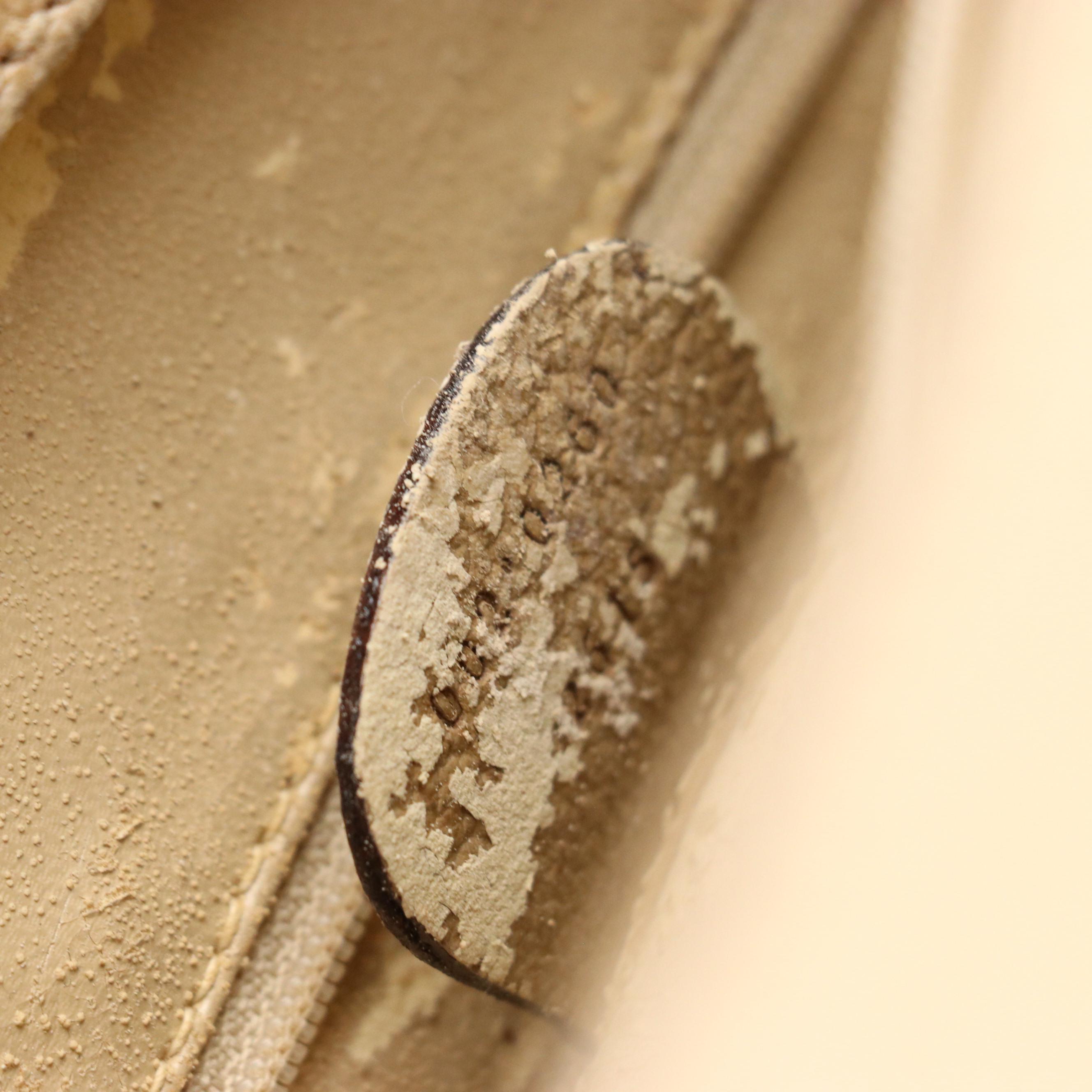 Gucci Diana Bamboo Handle Tote in Beige Suede and Cinghiale Leather