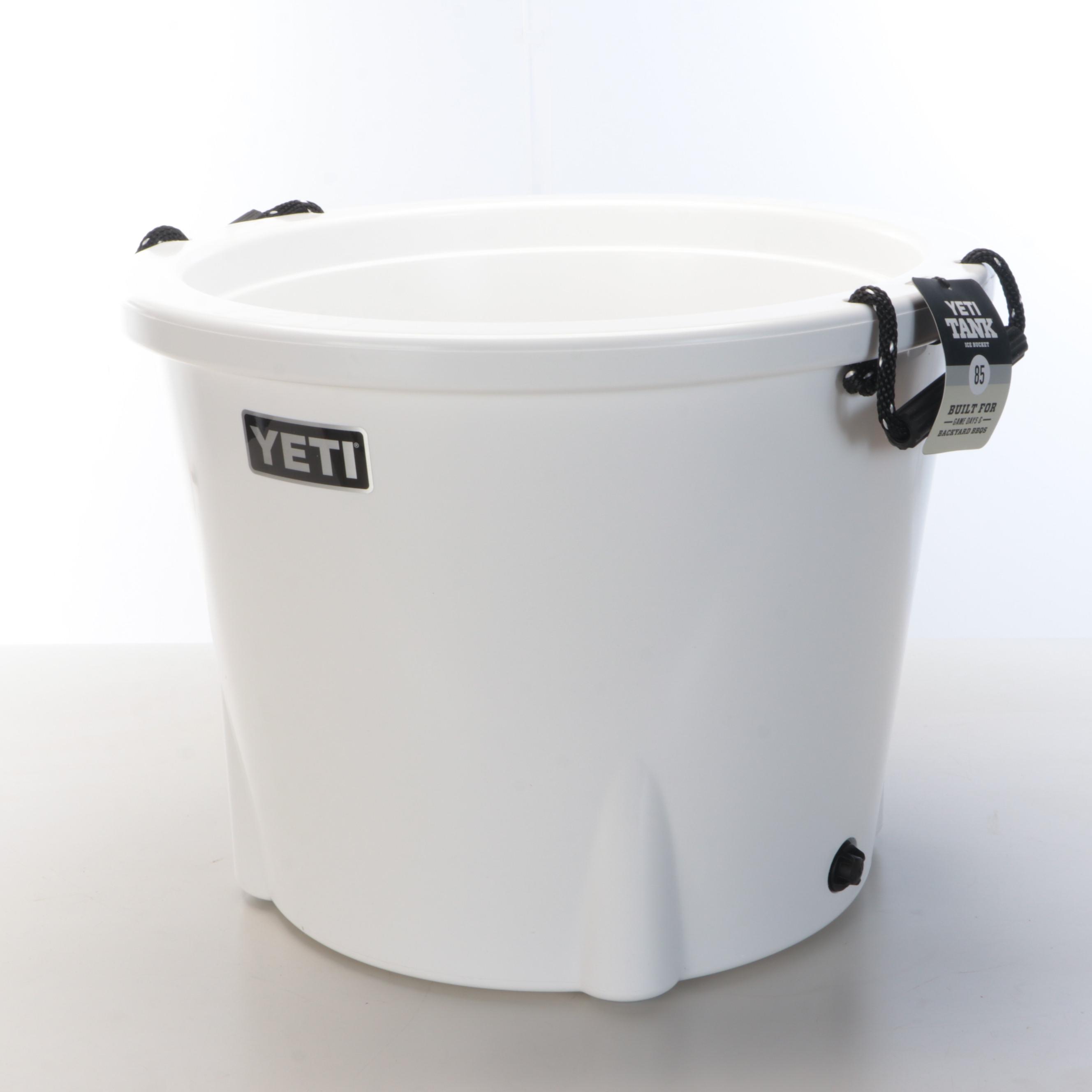 Yeti Tank Ice Bucket with Rtic Tumblers