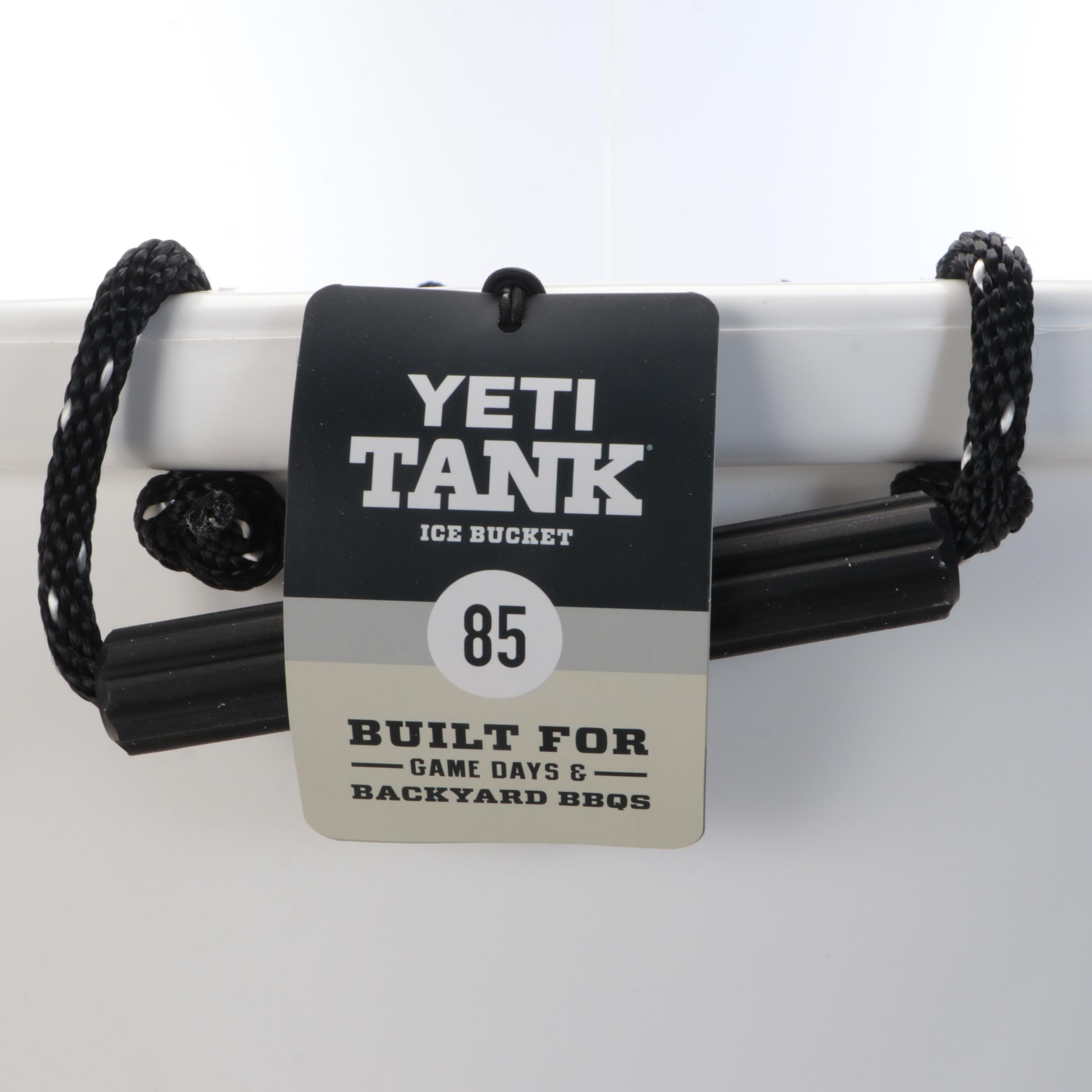 Yeti Tank Ice Bucket with Rtic Tumblers