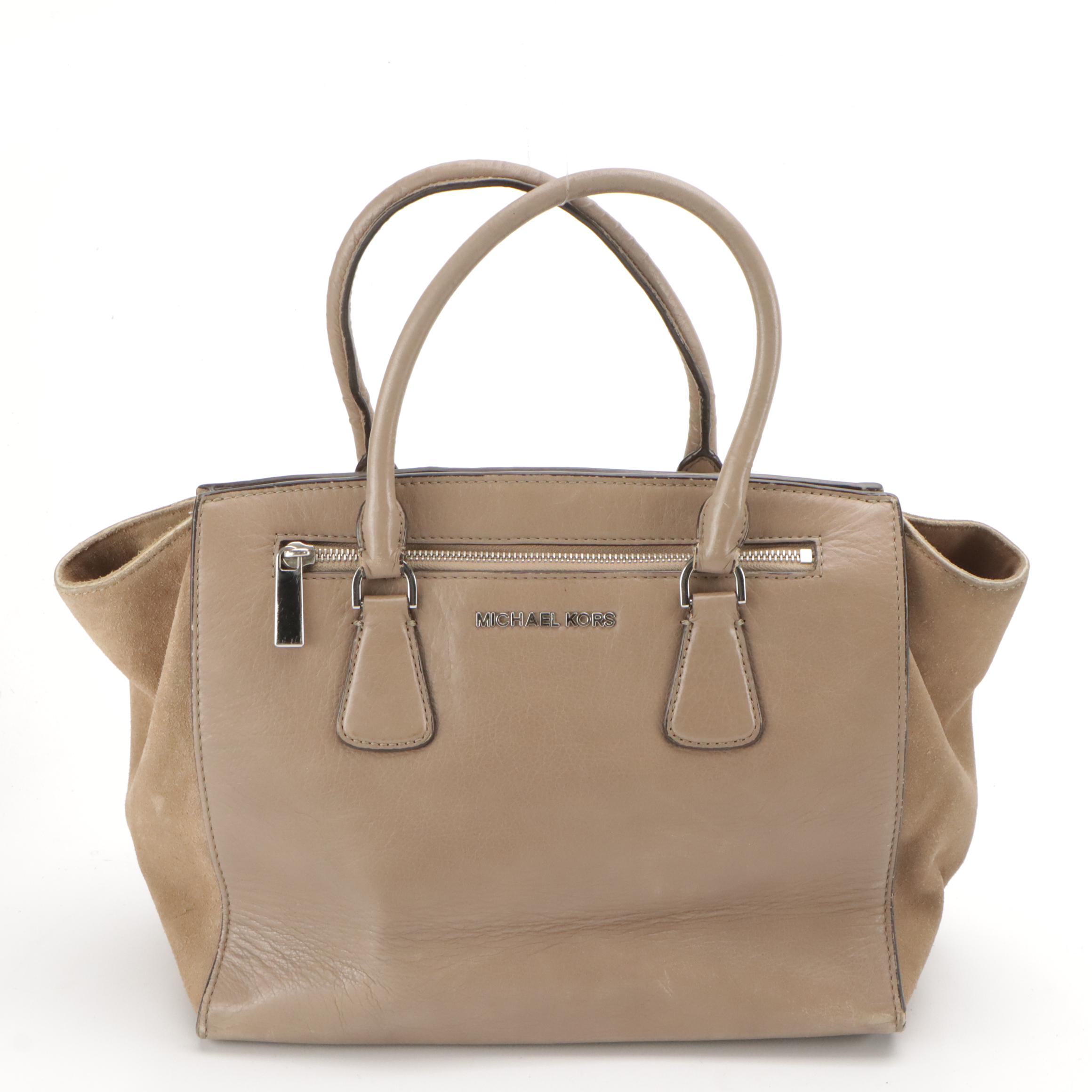 Michael Kors Grain Leather and MICHAEL Michael Kors Leather and Suede 2-Way Bags