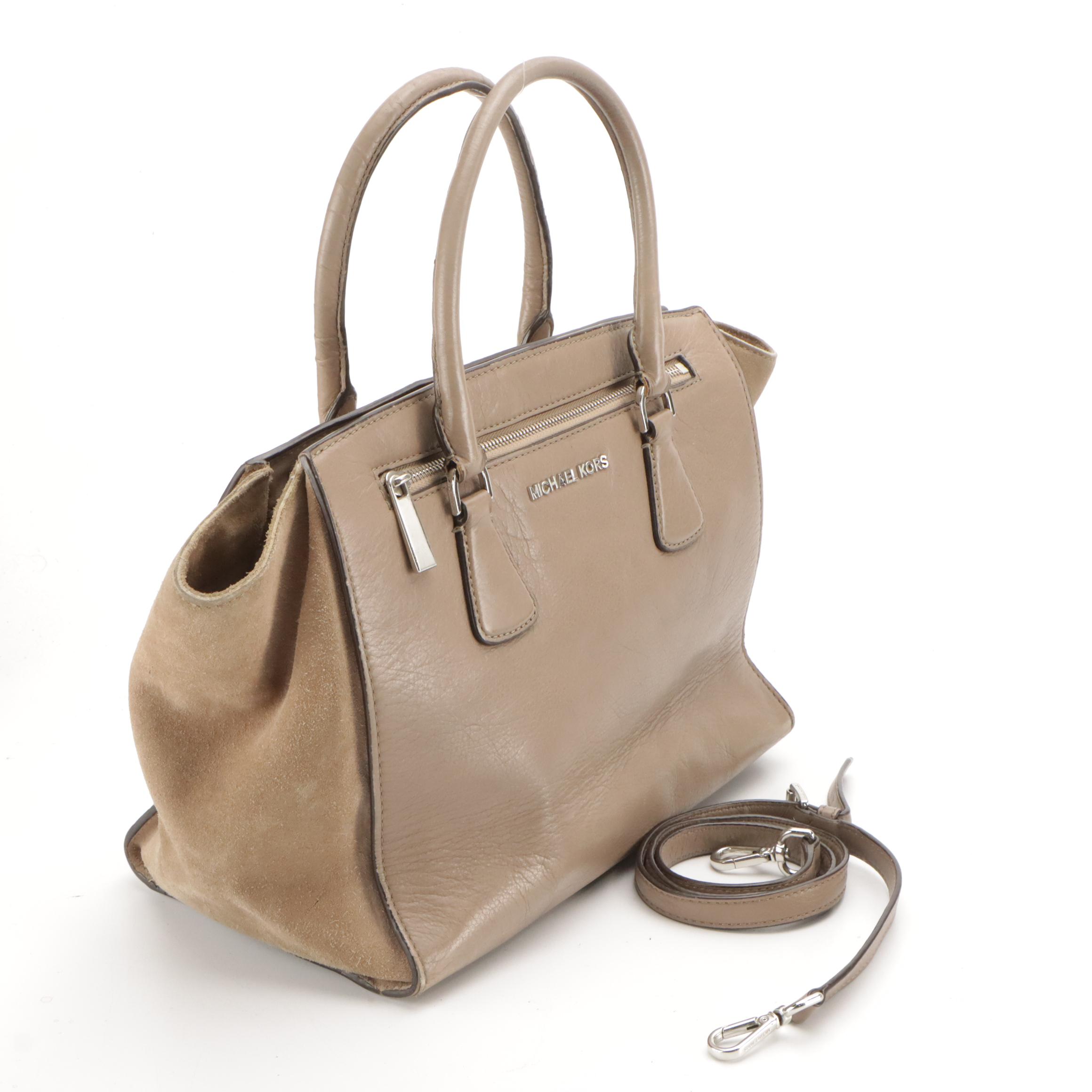 Michael Kors Grain Leather and MICHAEL Michael Kors Leather and Suede 2-Way Bags