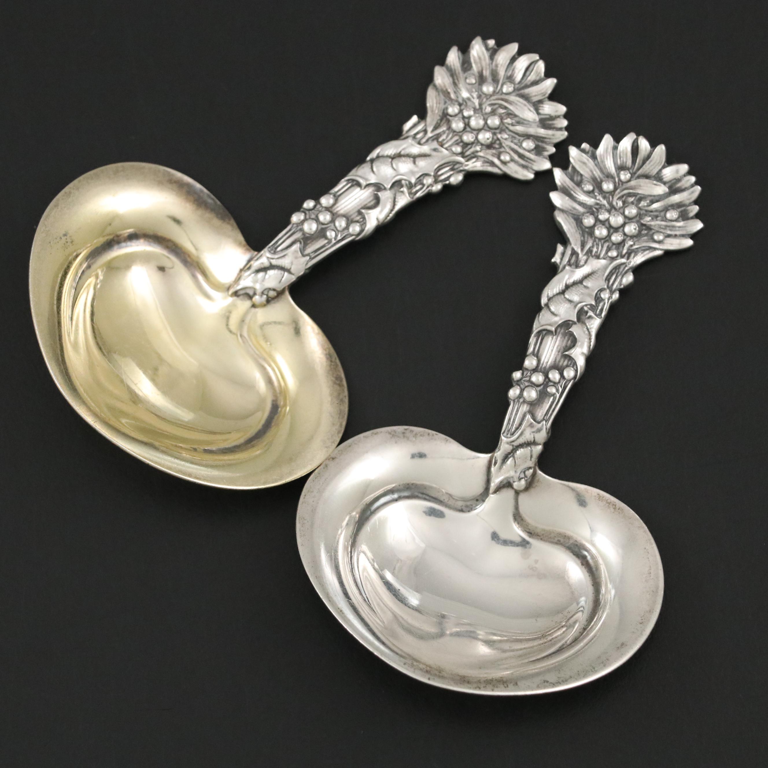 Tiffany & Co. "Holly" Sterling Silver Bonbonnière Servers