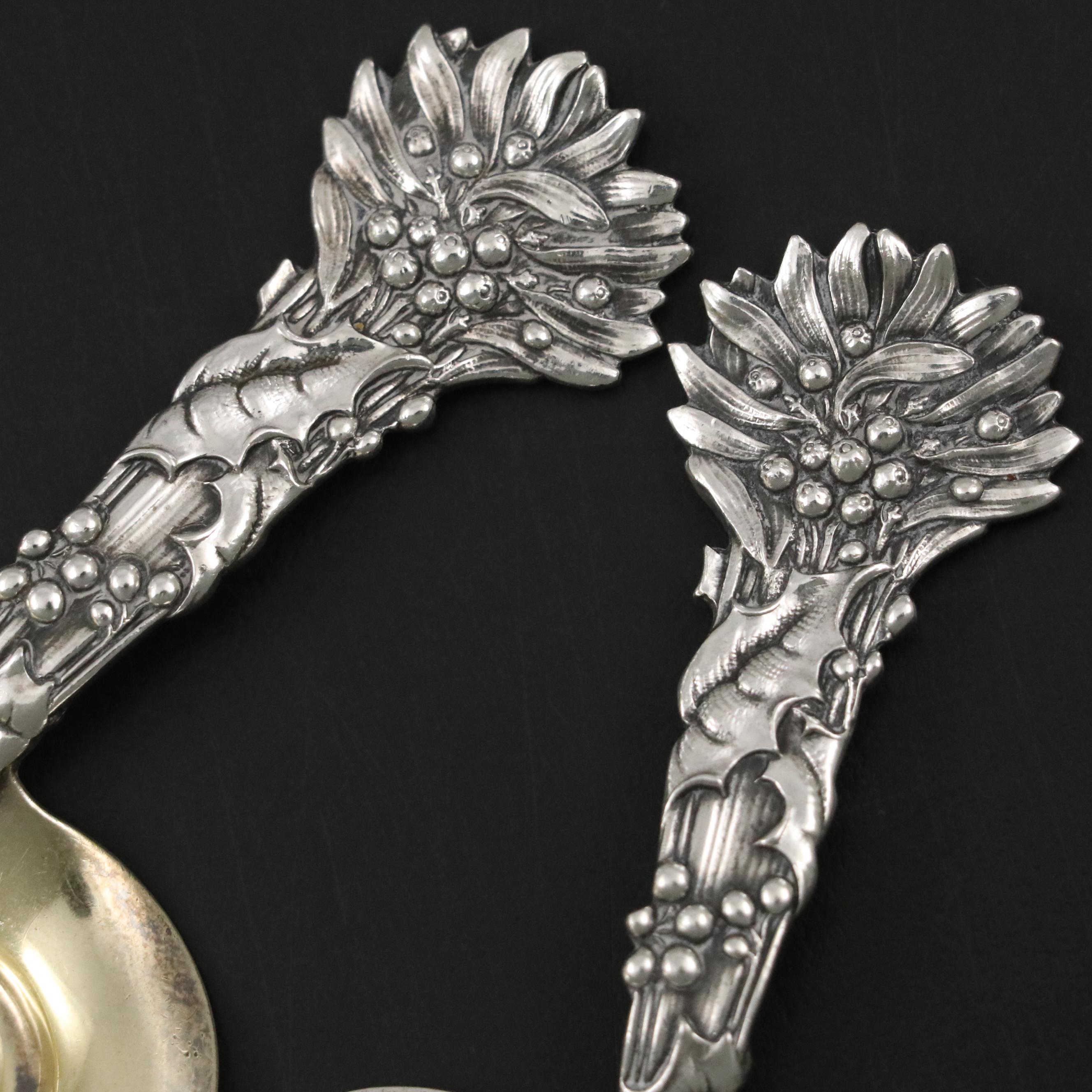 Tiffany & Co. "Holly" Sterling Silver Bonbonnière Servers