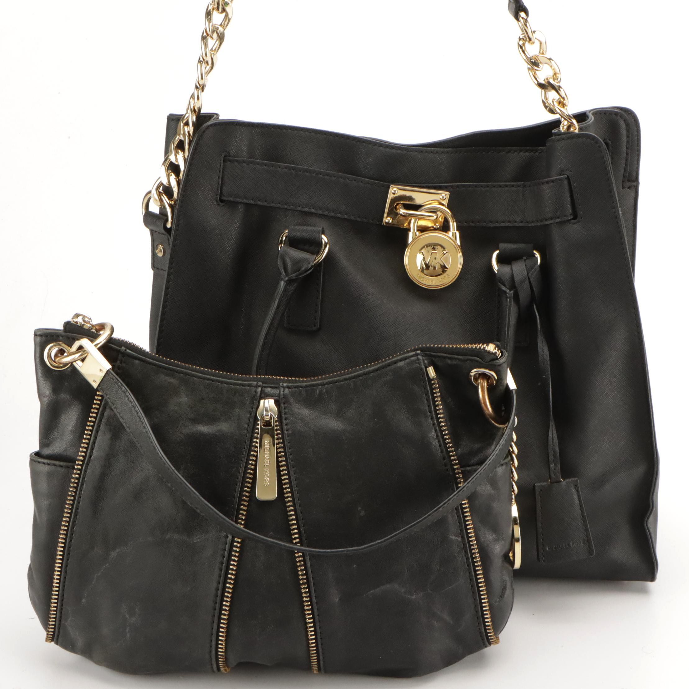 MICHAEL Michael Kors Saffiano Leather Two-Way Bag and Leather Hobo Bag