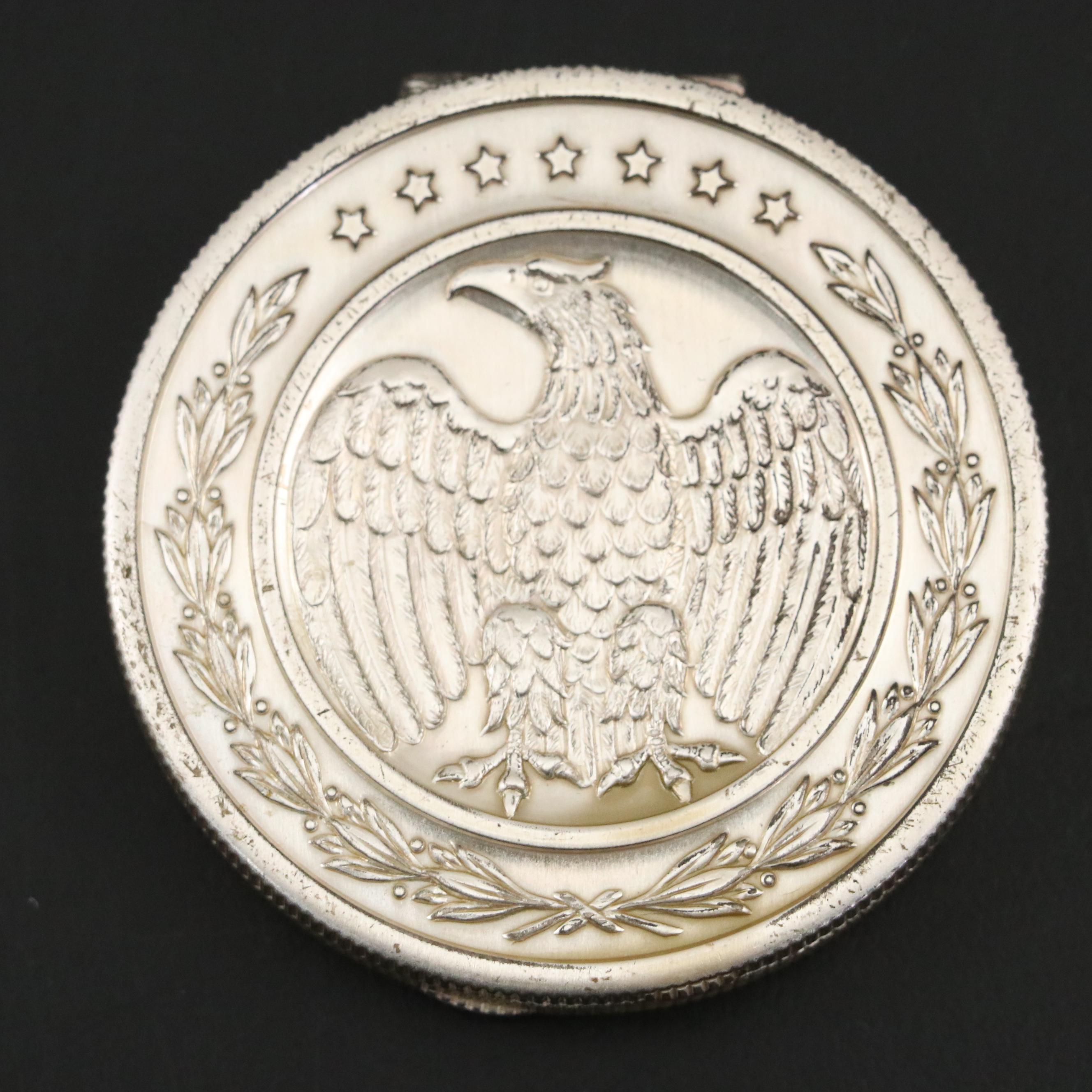 Elgin Las Vegas Sahara Hotel Promotional Powder Compact, Mid-20th Century