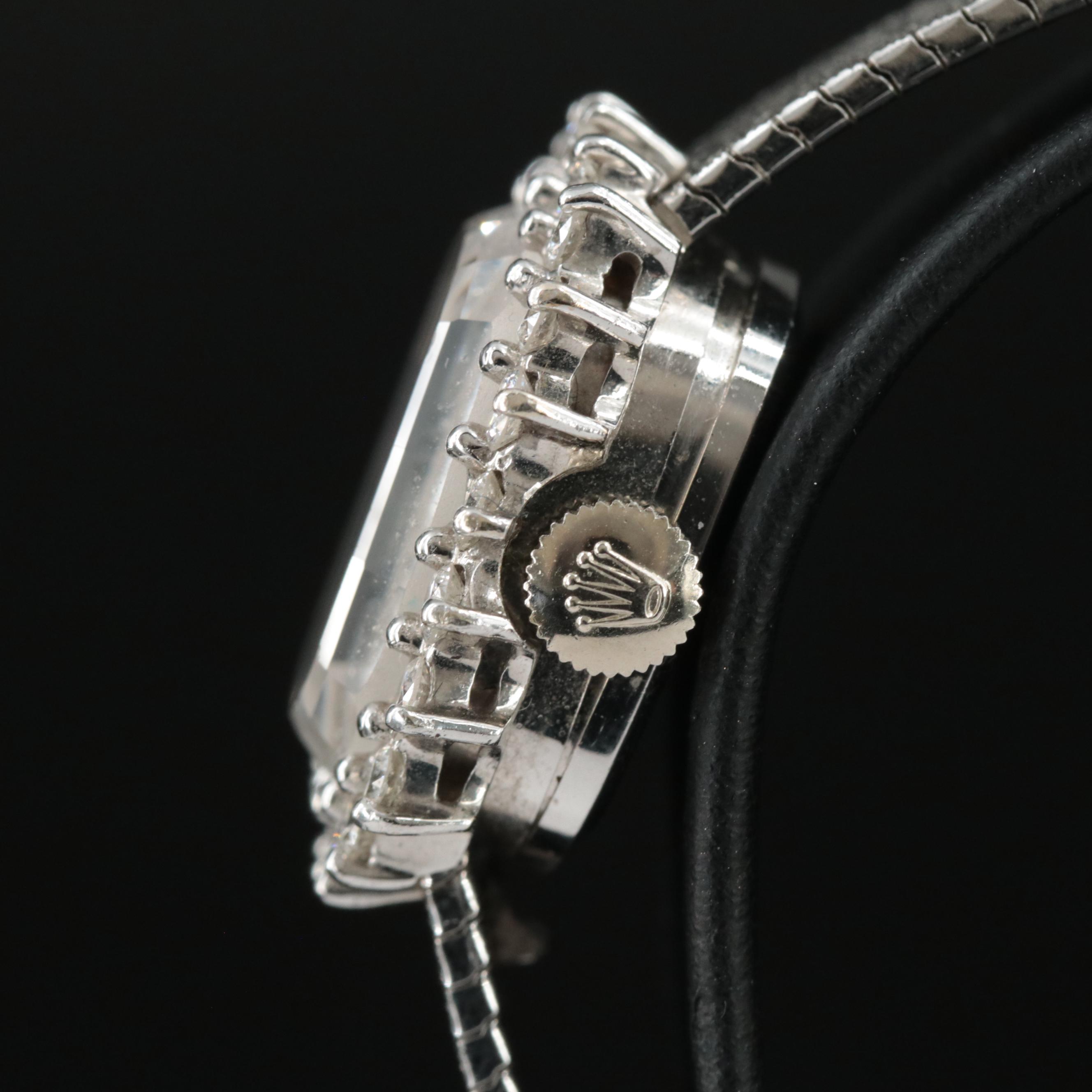 Vintage Rolex 14K Diamond Watch