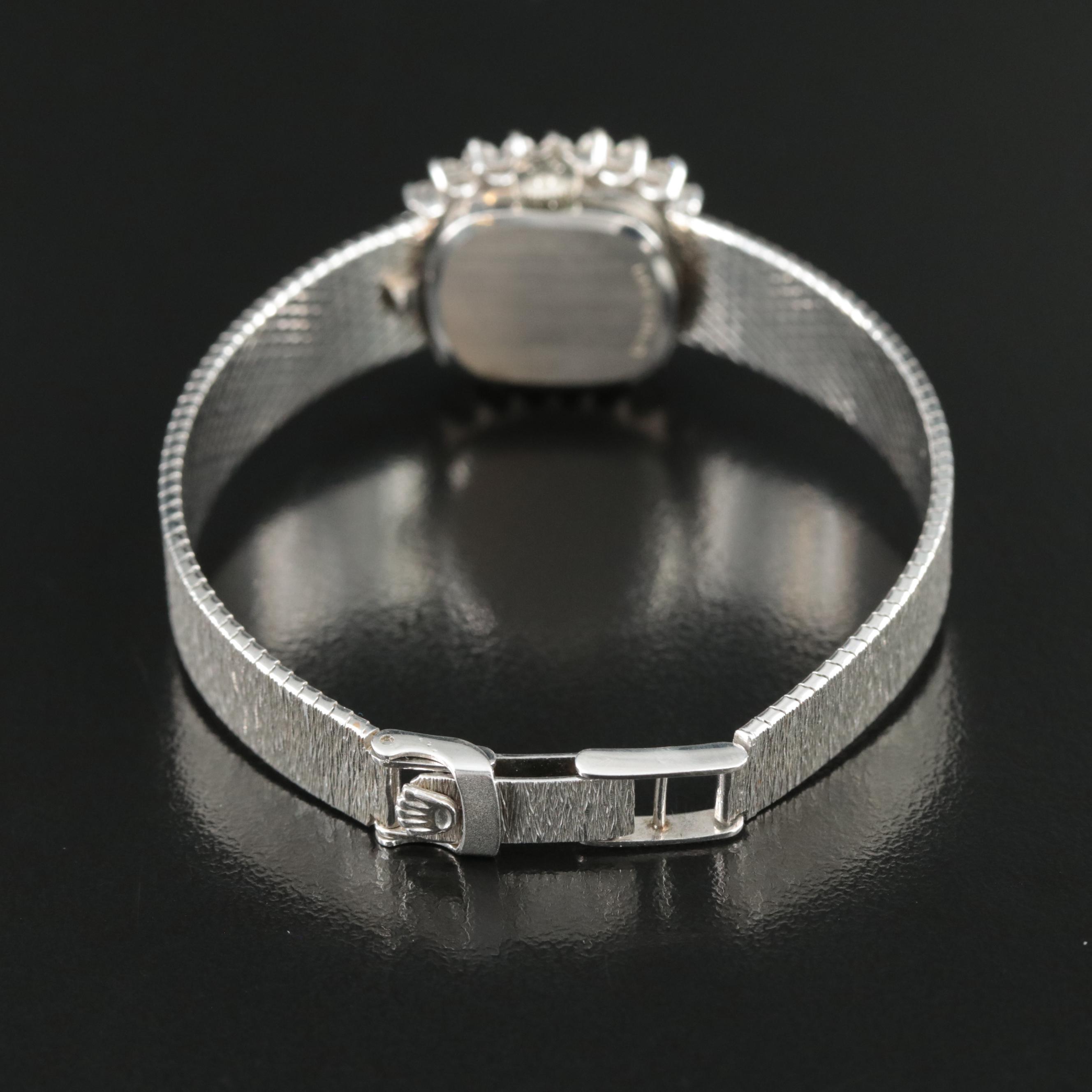 Vintage Rolex 14K Diamond Watch