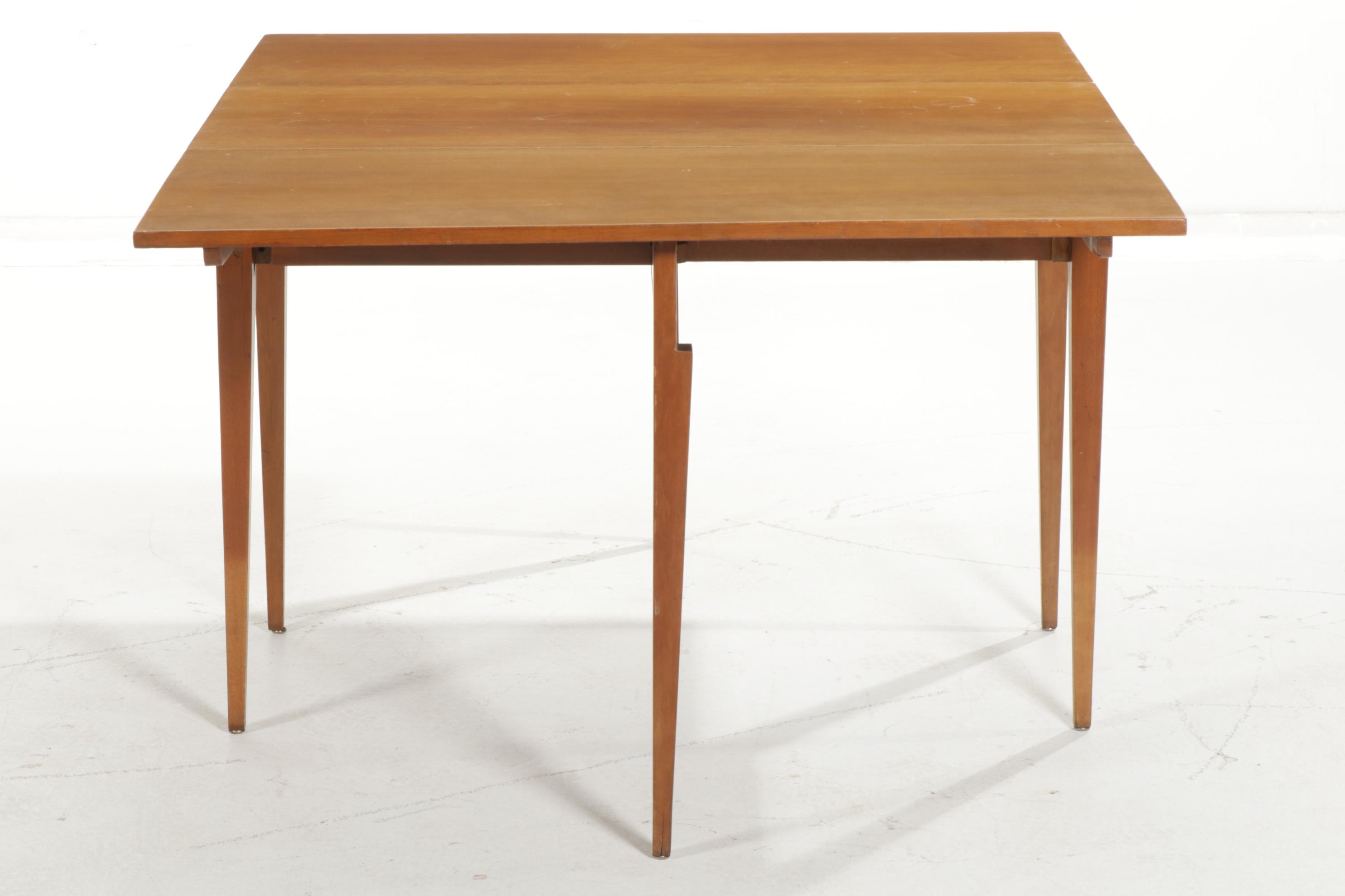 Cherry Drop-Leaf Dining Table, Early to Mid 20th Century