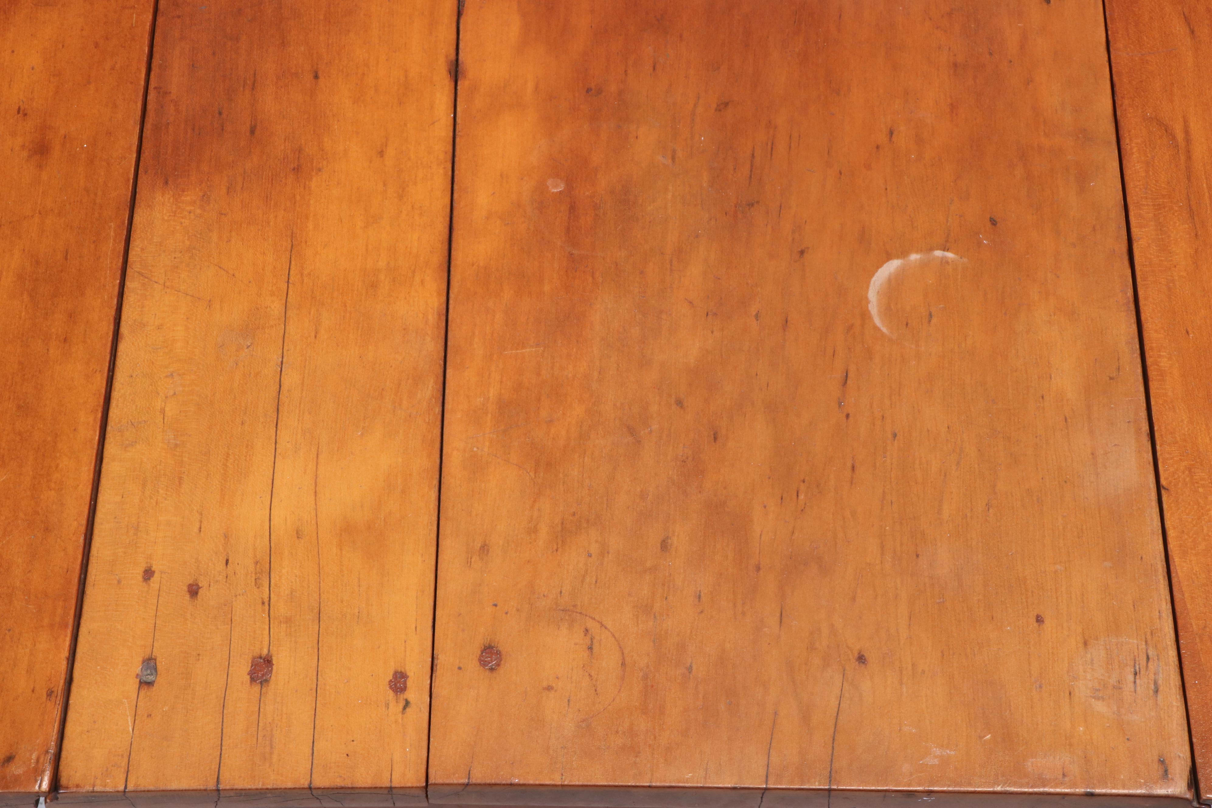 American Primitive Cherrywood Drop-Leaf Dining Table, 19th Century