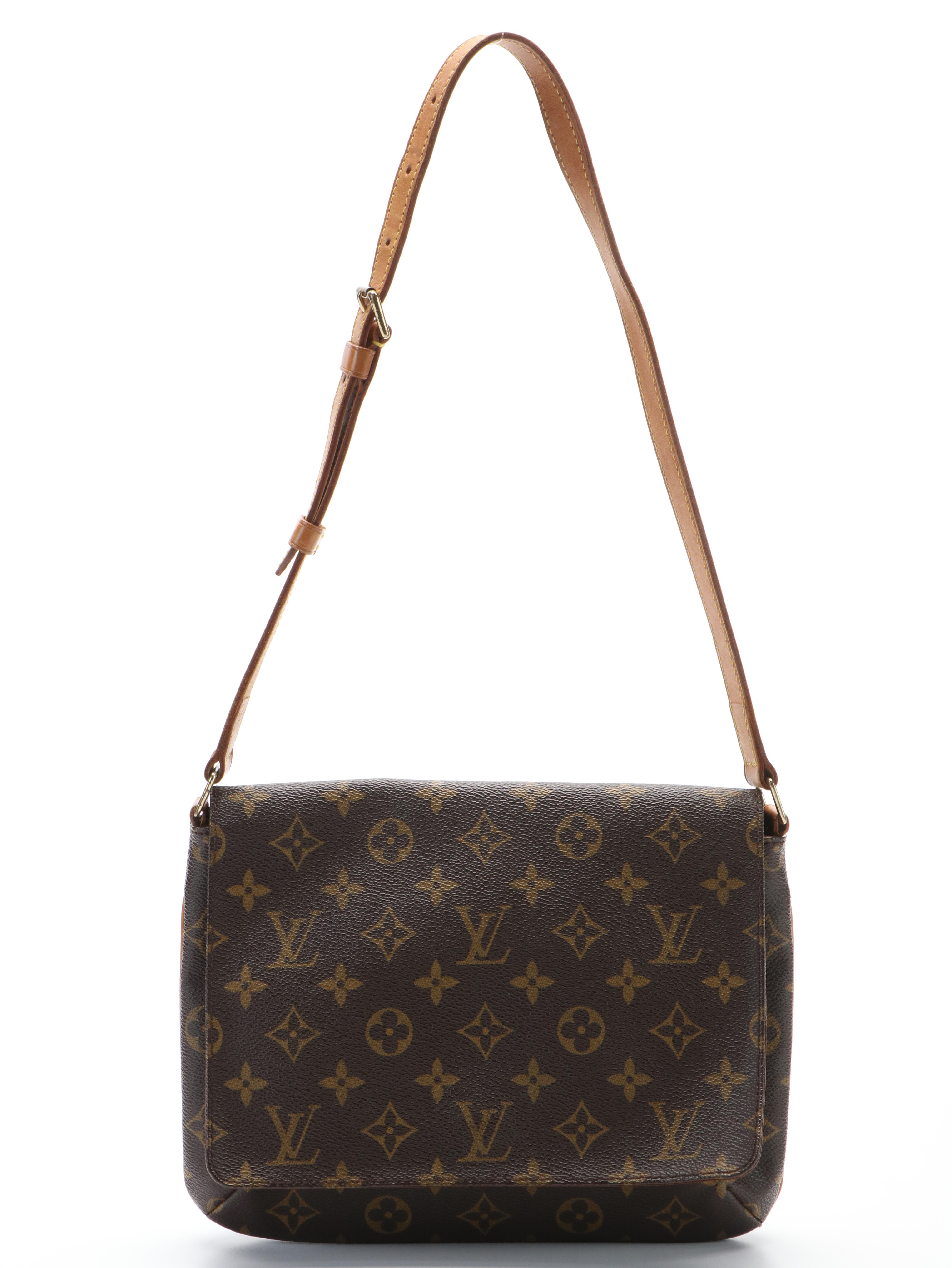 Louis Vuitton Musette Tango Shoulder Bag in Monogram Coated Canvas