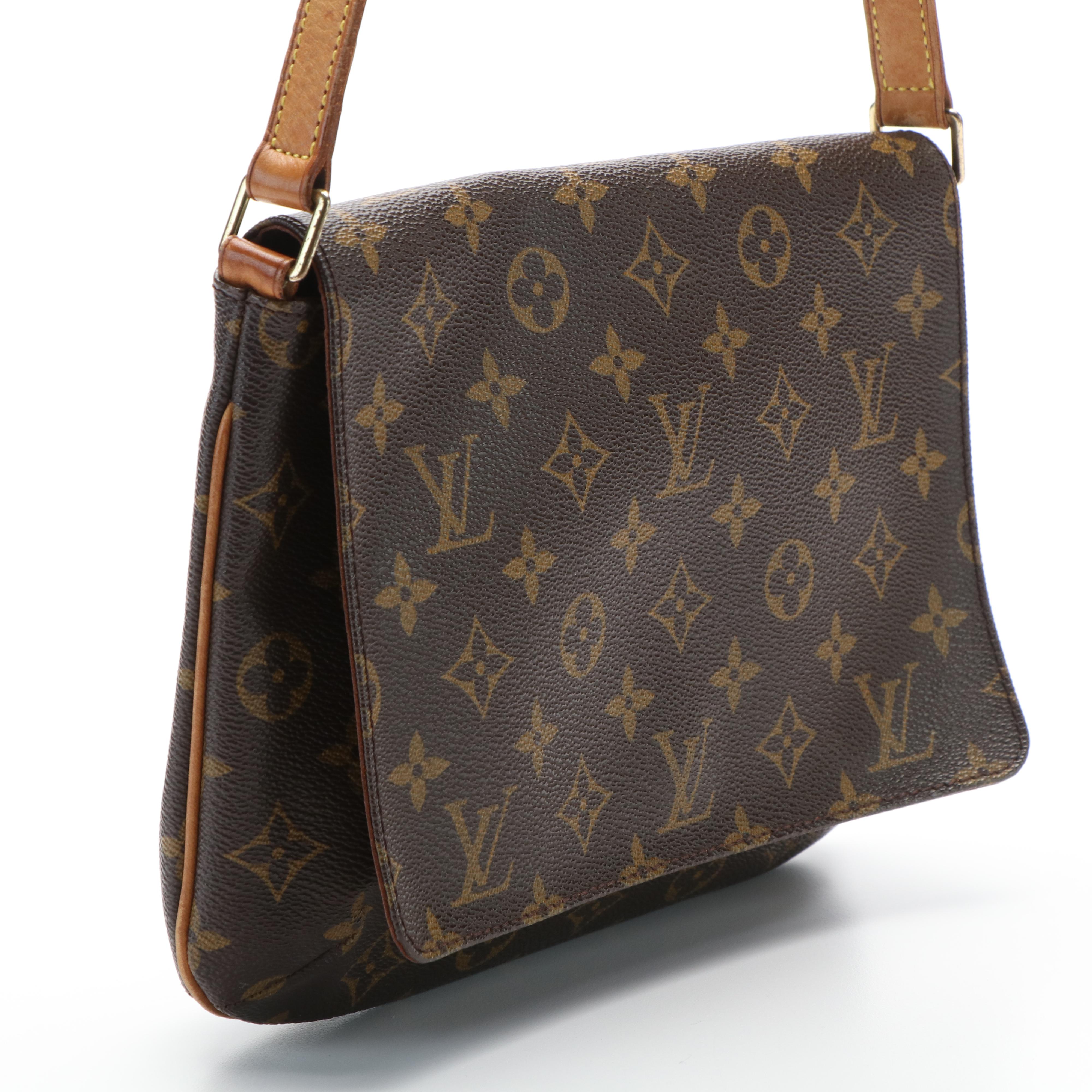 Louis Vuitton Musette Tango Shoulder Bag in Monogram Coated Canvas