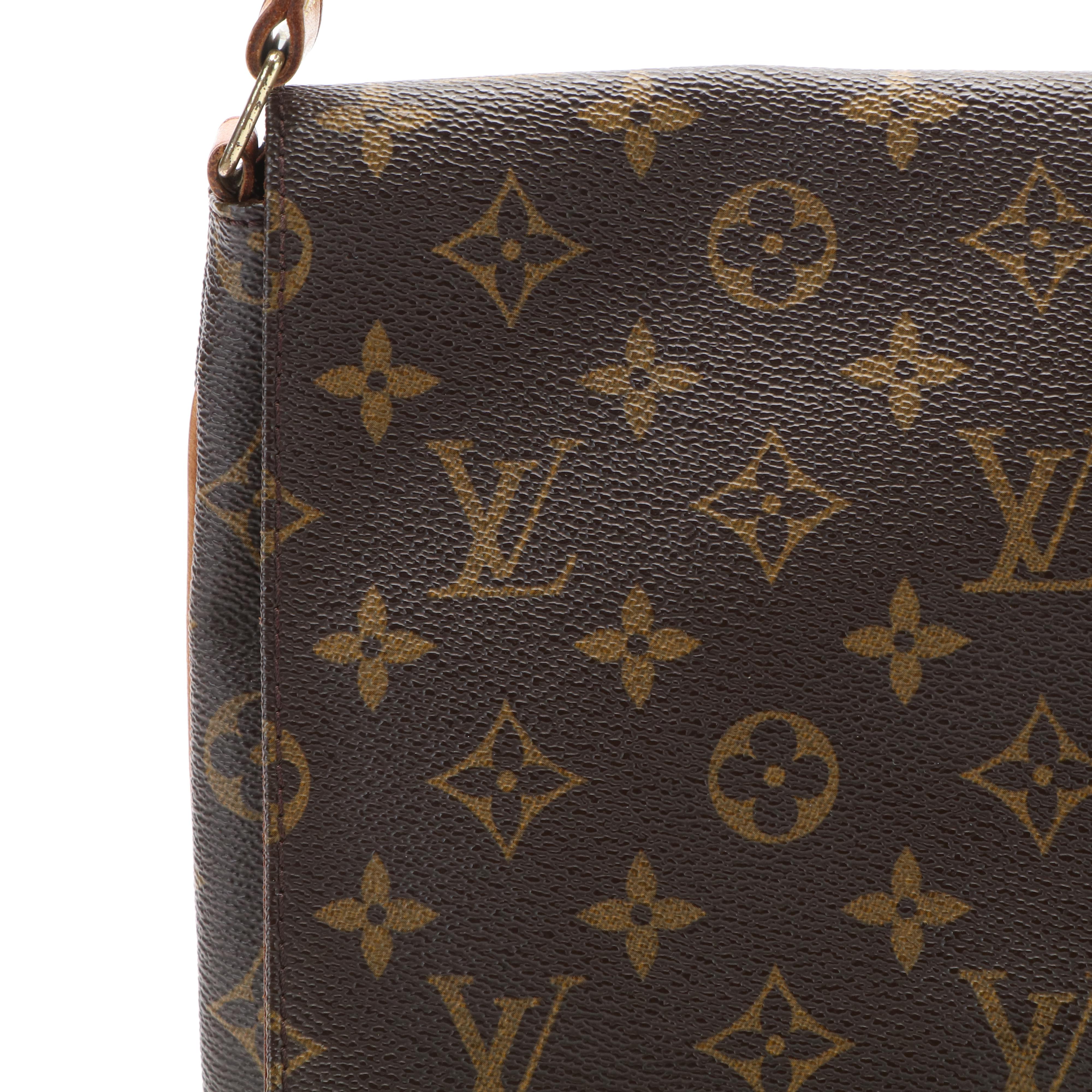 Louis Vuitton Musette Tango Shoulder Bag in Monogram Coated Canvas