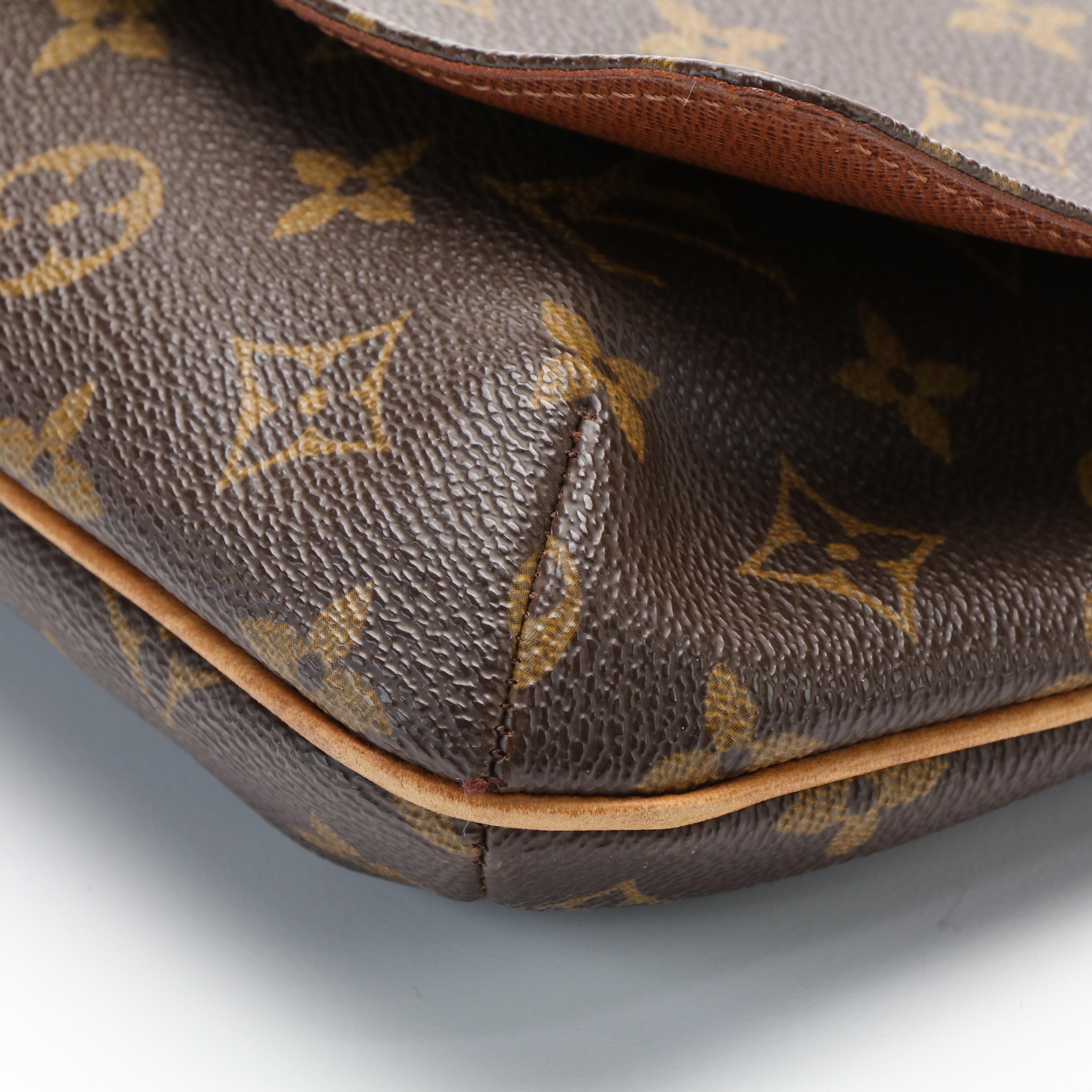 Louis Vuitton Musette Tango Shoulder Bag in Monogram Coated Canvas
