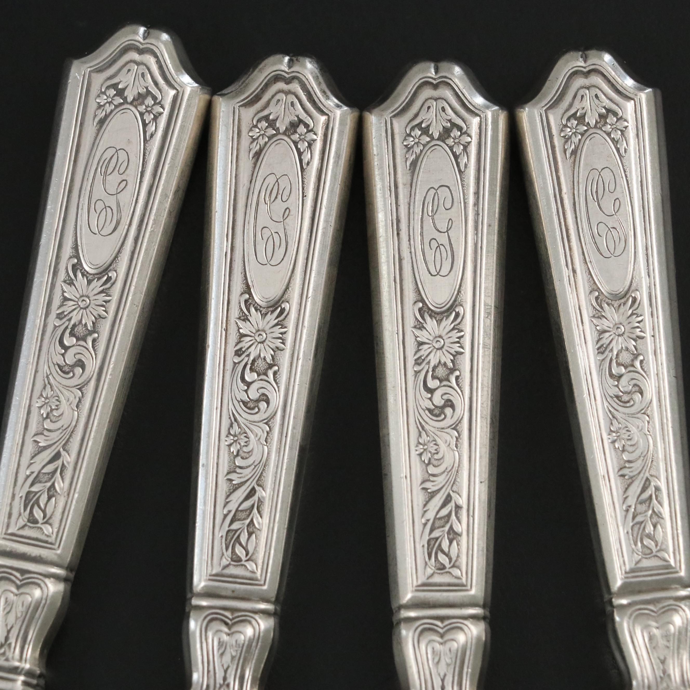 Gorham Sterling Silver Handled Knives, Mid to Late 19th Century