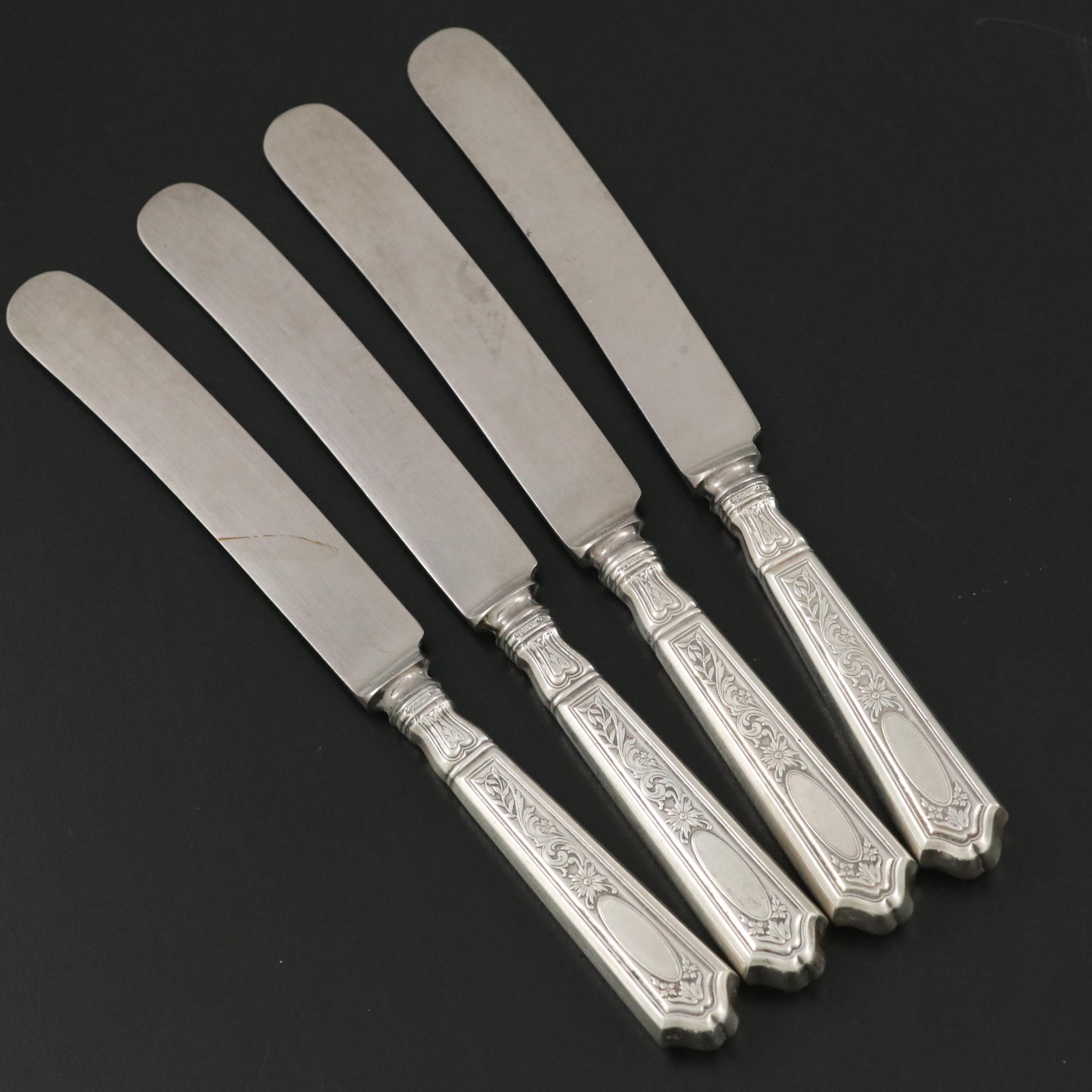 Gorham Sterling Silver Handled Knives, Mid to Late 19th Century