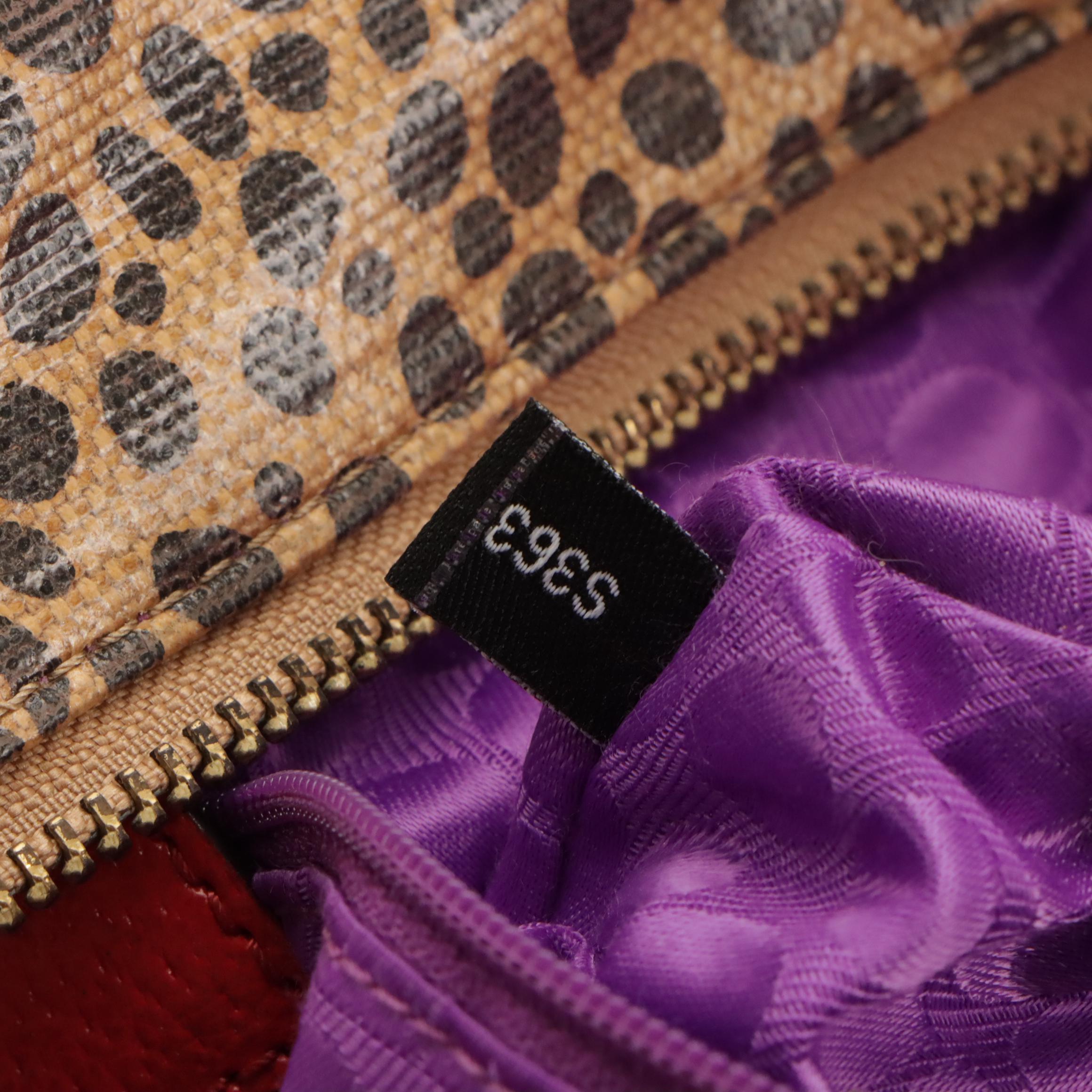 Kate Spade Monet in Black Leather and Stevie Animal Print Shoulder Bags