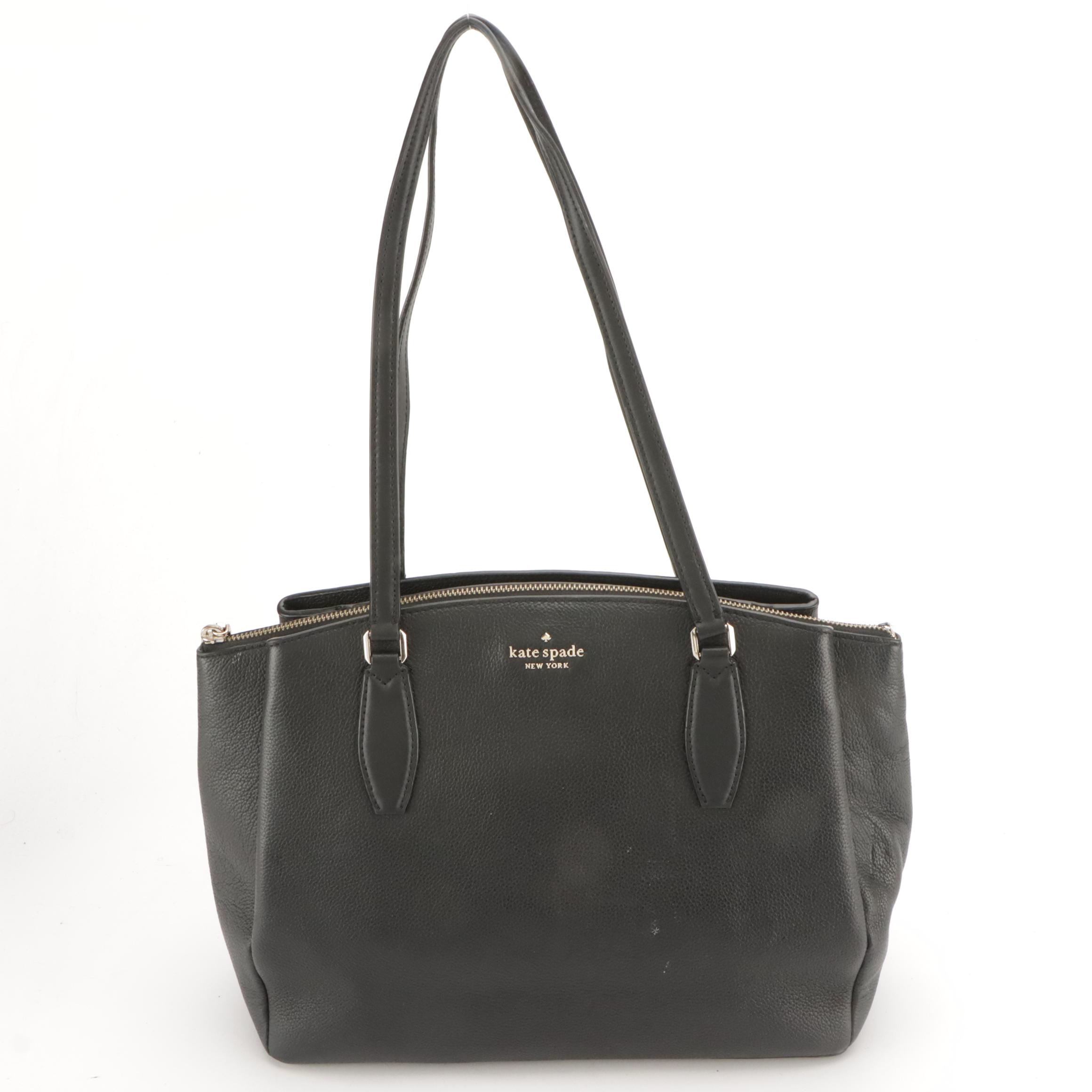 Kate Spade Monet in Black Leather and Stevie Animal Print Shoulder Bags