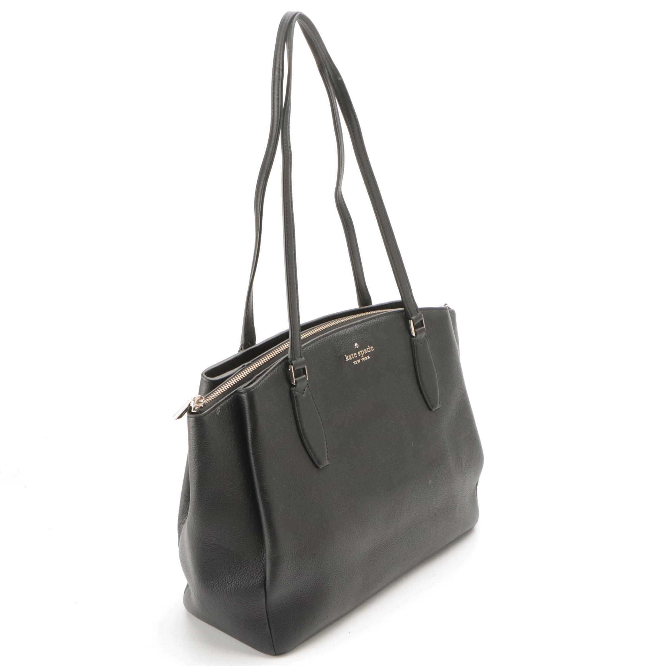 Kate Spade Monet in Black Leather and Stevie Animal Print Shoulder Bags