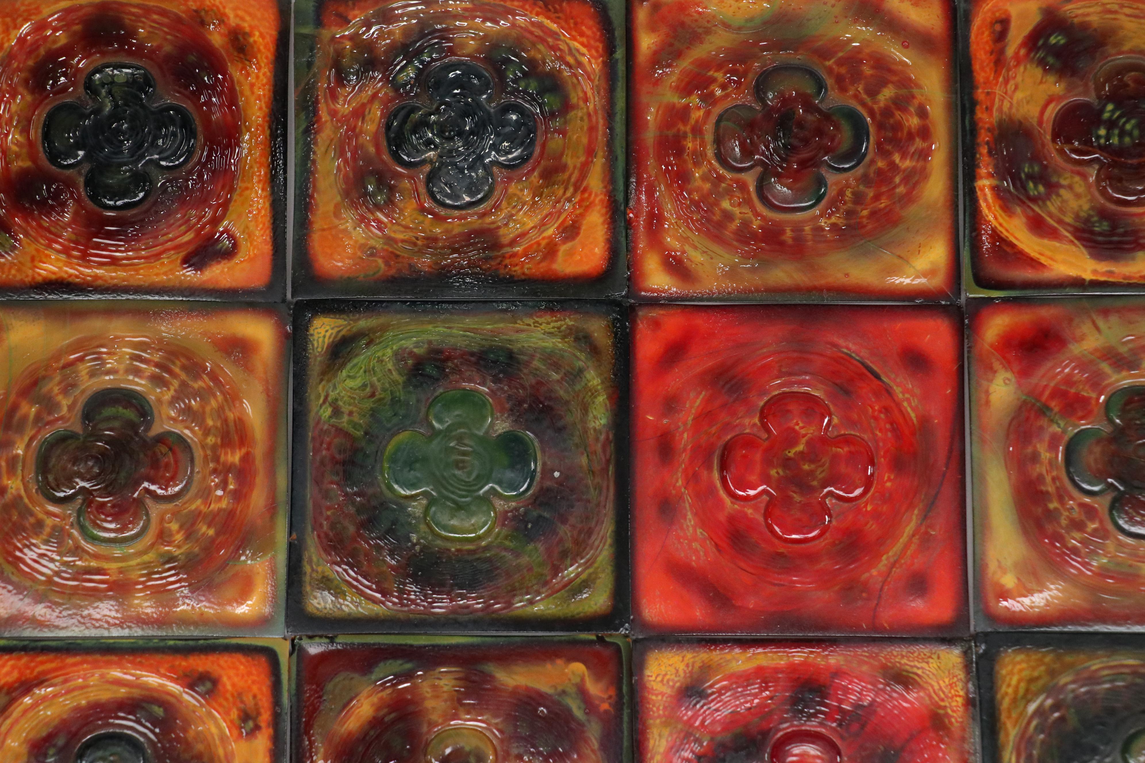 Tiffany Studios Favrile Glass Tiles, Early 20th Century