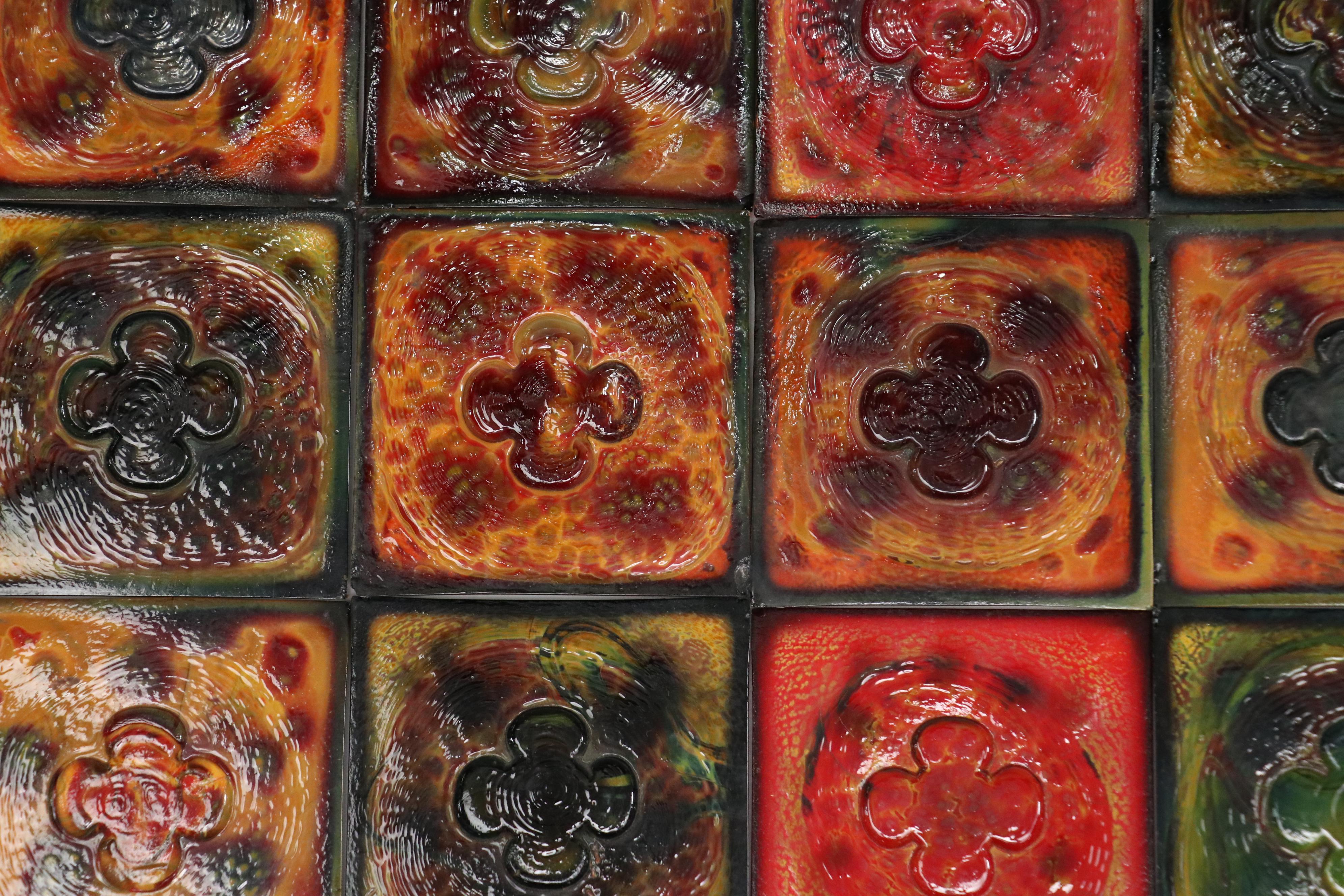 Tiffany Studios Favrile Glass Tiles, Early 20th Century