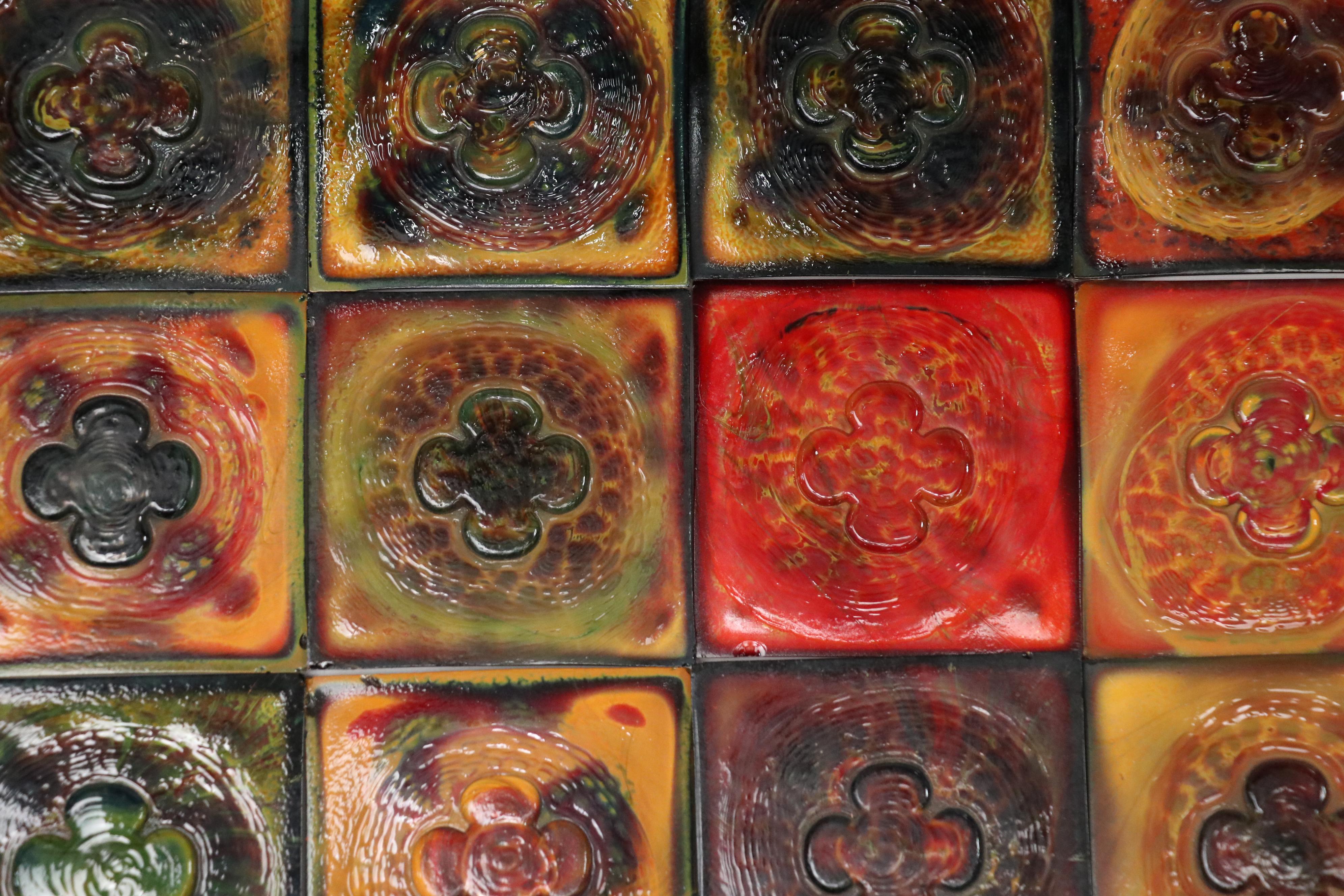 Tiffany Studios Favrile Glass Tiles, Early 20th Century