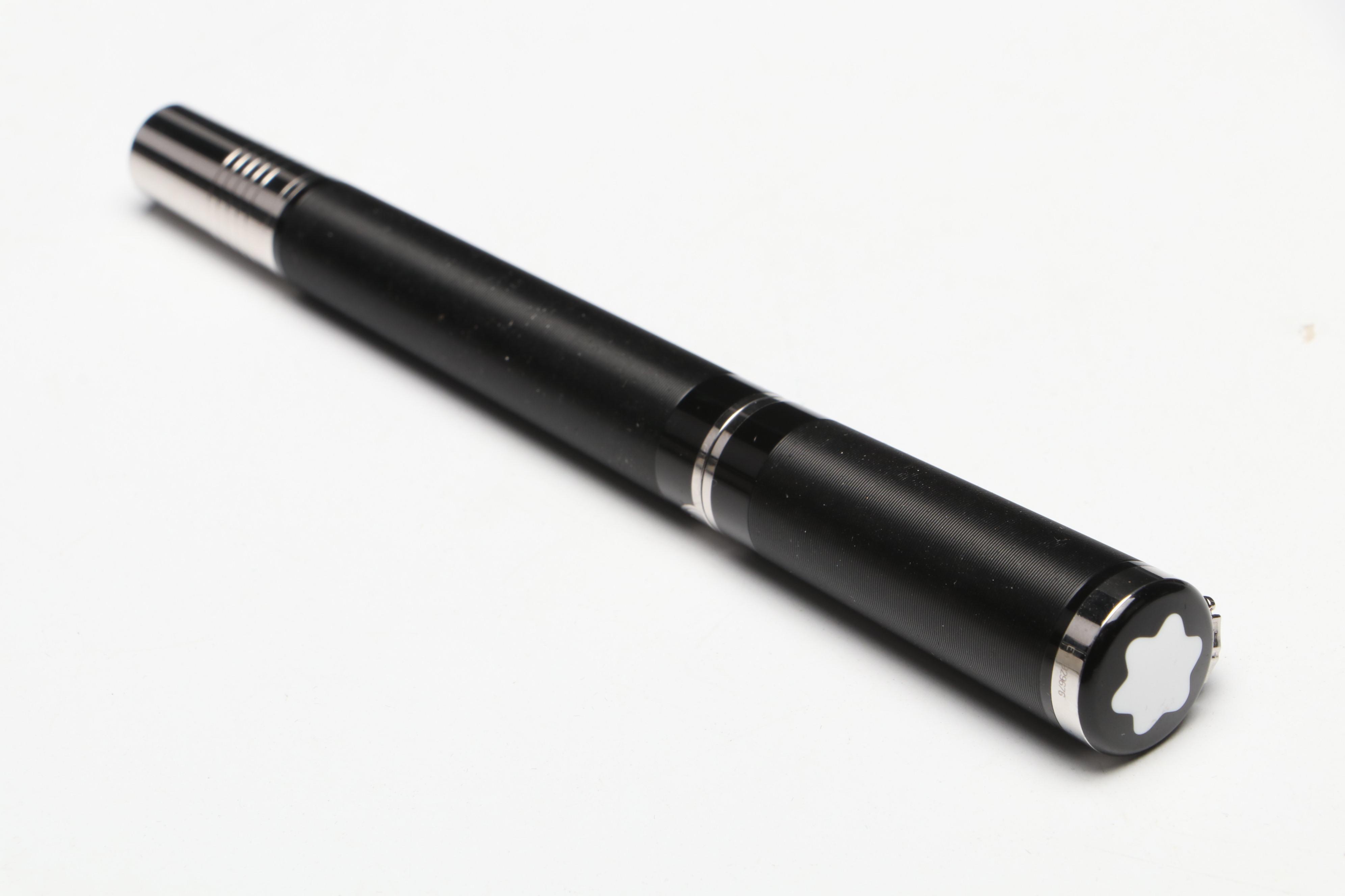 Montblanc "John Lennon" Black Resin Rollerball Pen Set, Late 20th-Early 21st C.