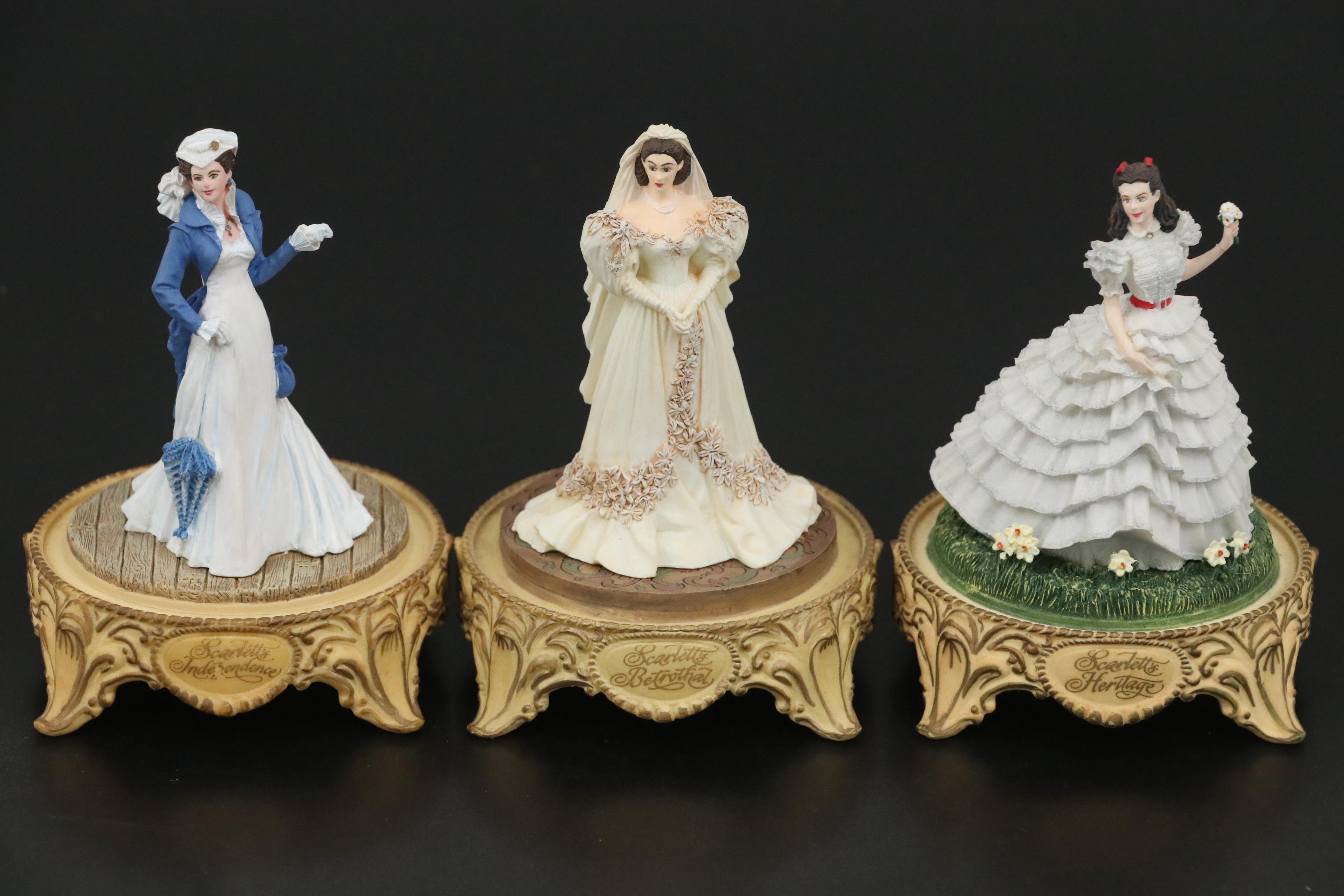 "Gone With The Wind" Scarlett O'Hara Limited Edition Figurines, 1990s