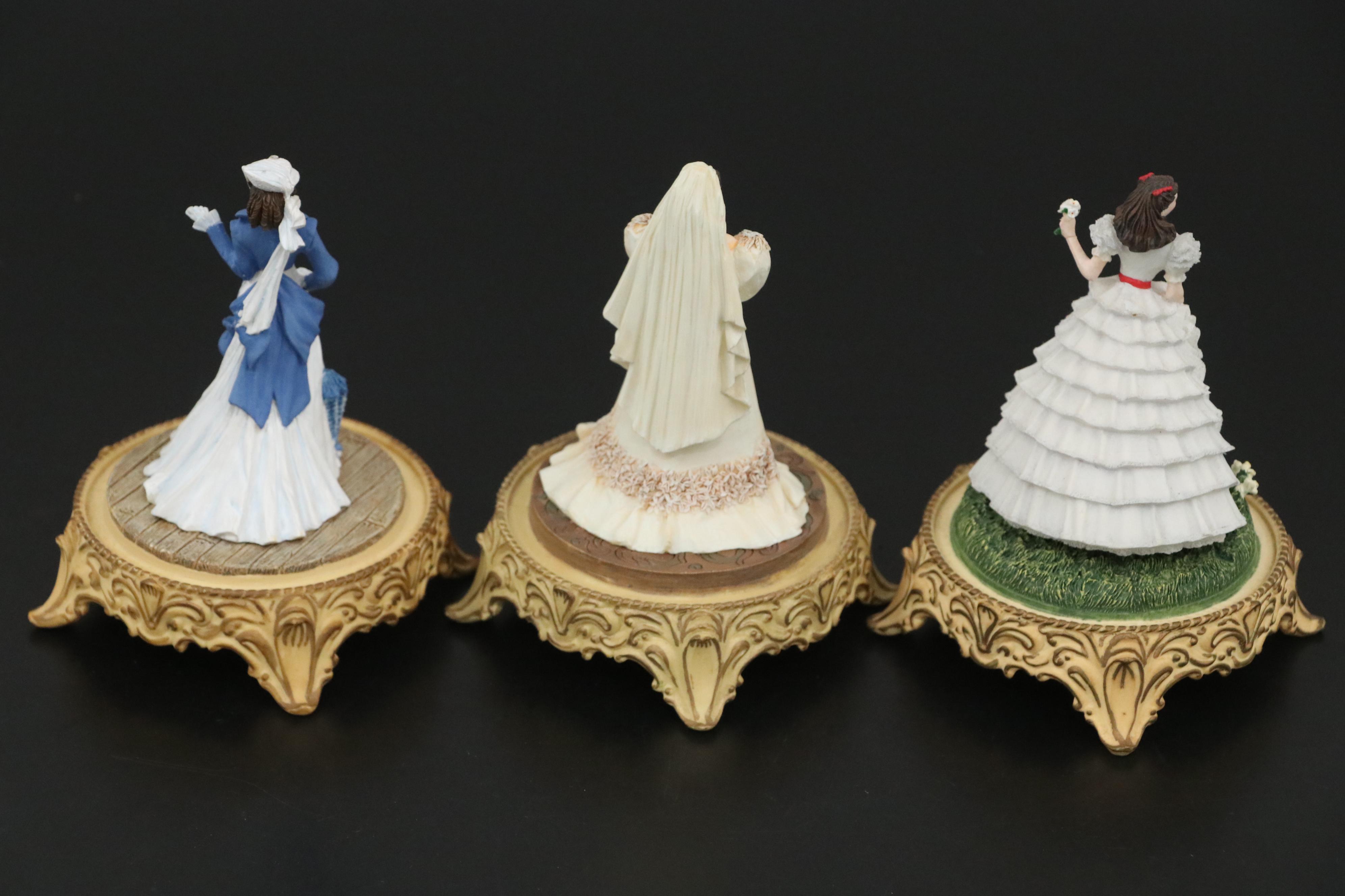 "Gone With The Wind" Scarlett O'Hara Limited Edition Figurines, 1990s