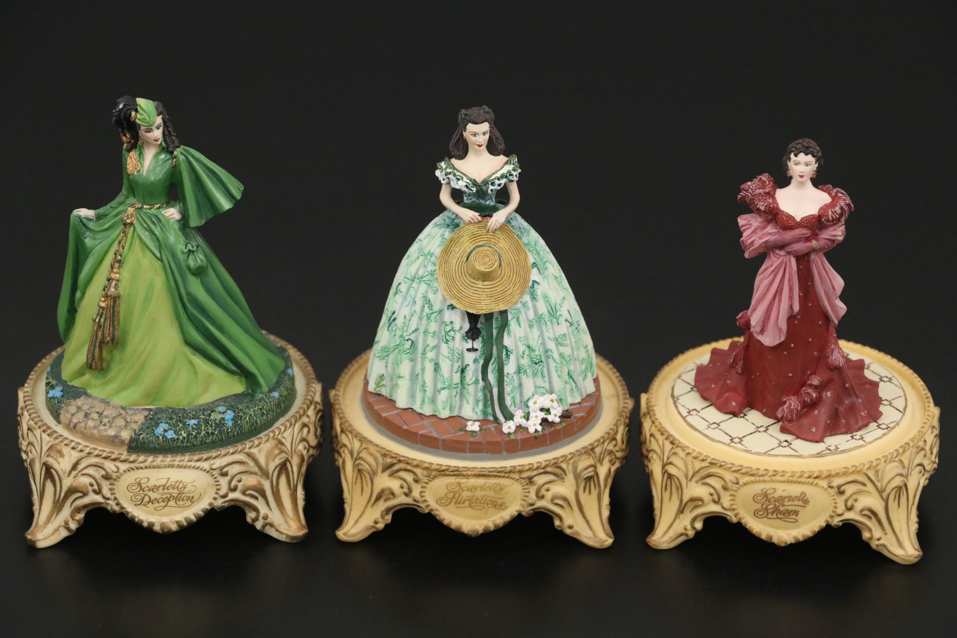 "Gone With The Wind" Scarlett O'Hara Limited Edition Figurines, 1990s
