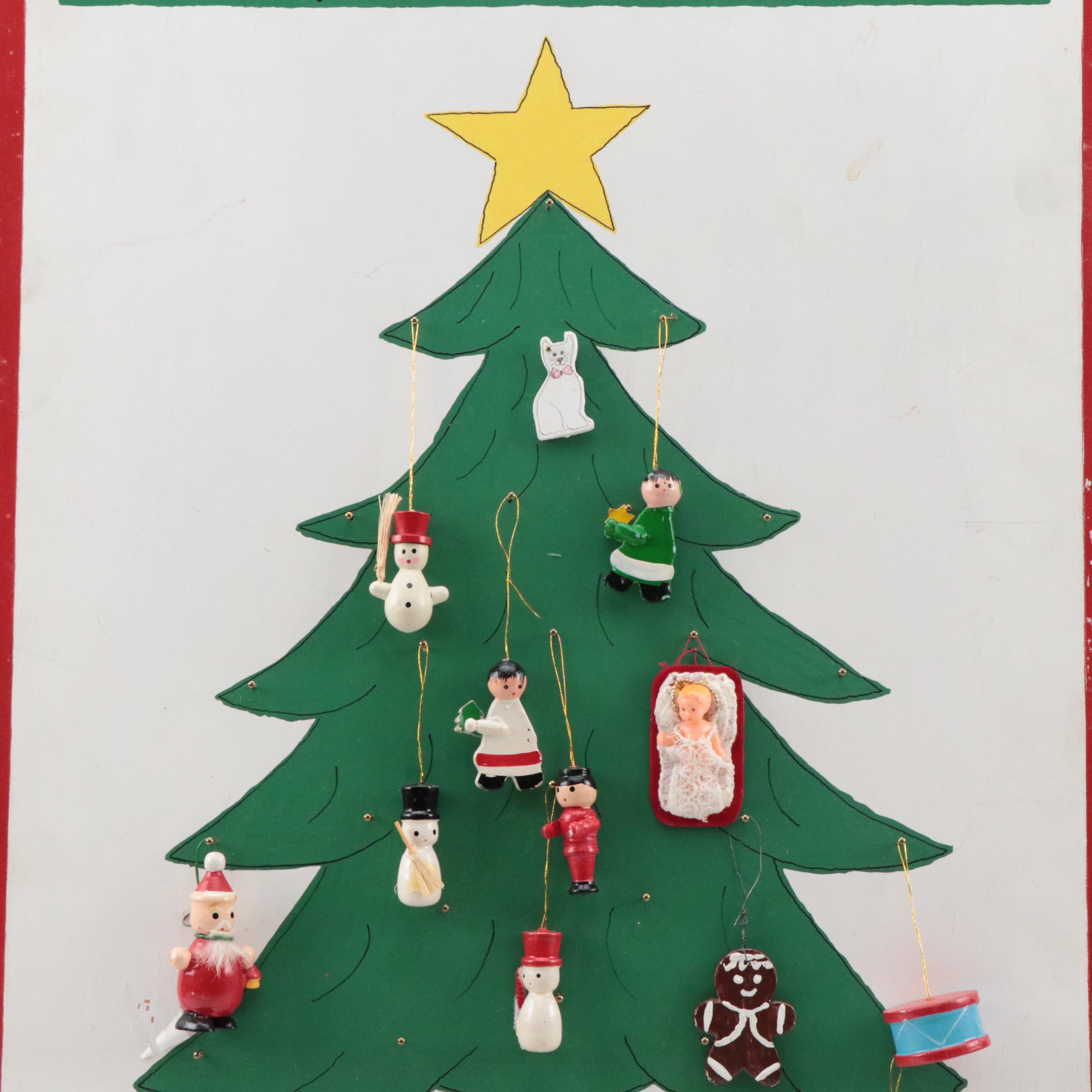 Wooden 25 Days of Christmas Peg Advent Calendar