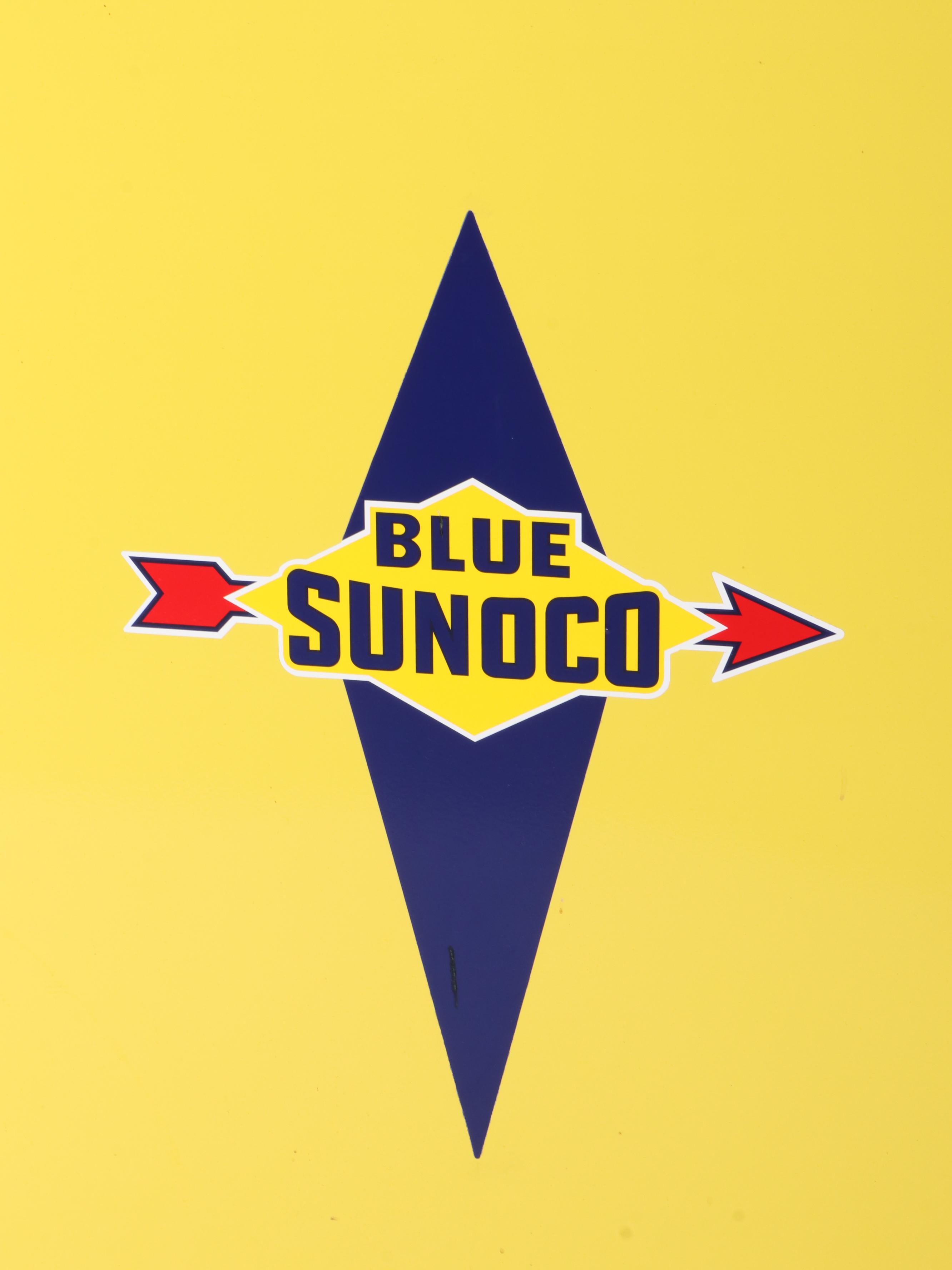 Wayne Blend-O-Matic Blue Sunoco Gas Pump, Mid-20th Century