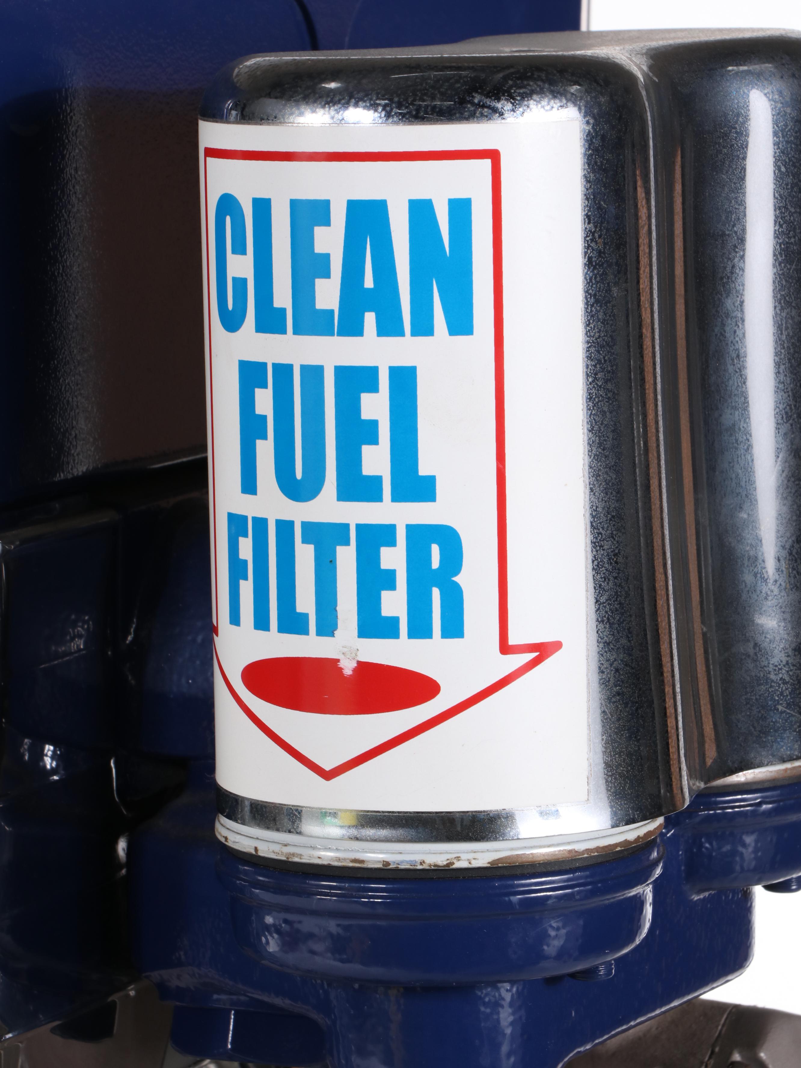 Wayne Blend-O-Matic Blue Sunoco Gas Pump, Mid-20th Century