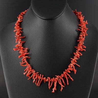 Graduated Coral Necklace Graduated Coral Necklace
