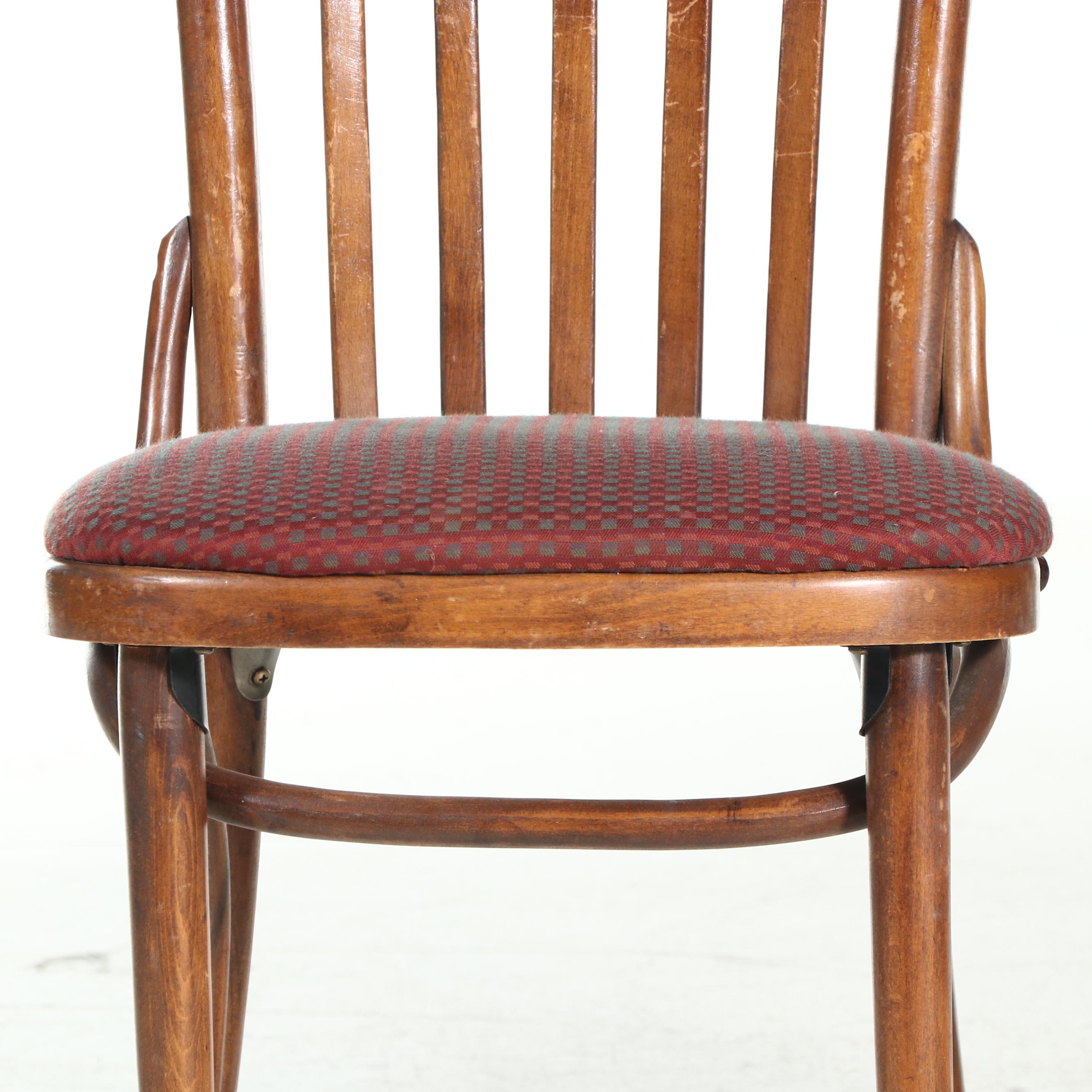 Pair of Shelby Williams Industries Bent Beech Bistro Chairs, Late 20th Century